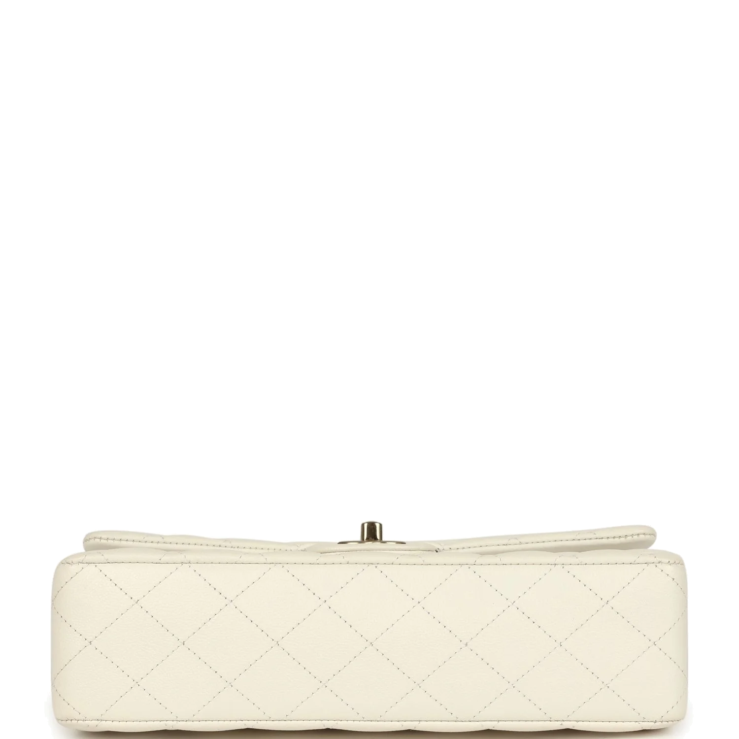 Chanel Medium Classic Double Flap White Caviar — фото 7
