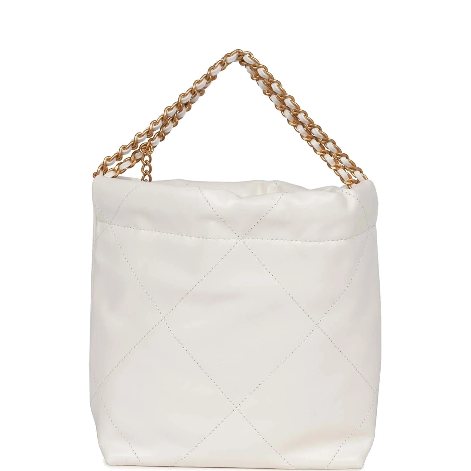 Chanel Mini 22 Bag White Calfskin — фото 5