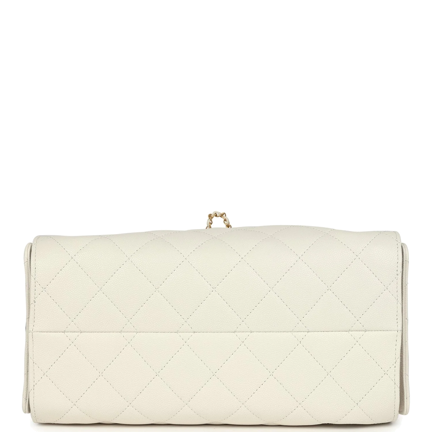Chanel Small 25 Hobo Bag White Caviar — фото 8
