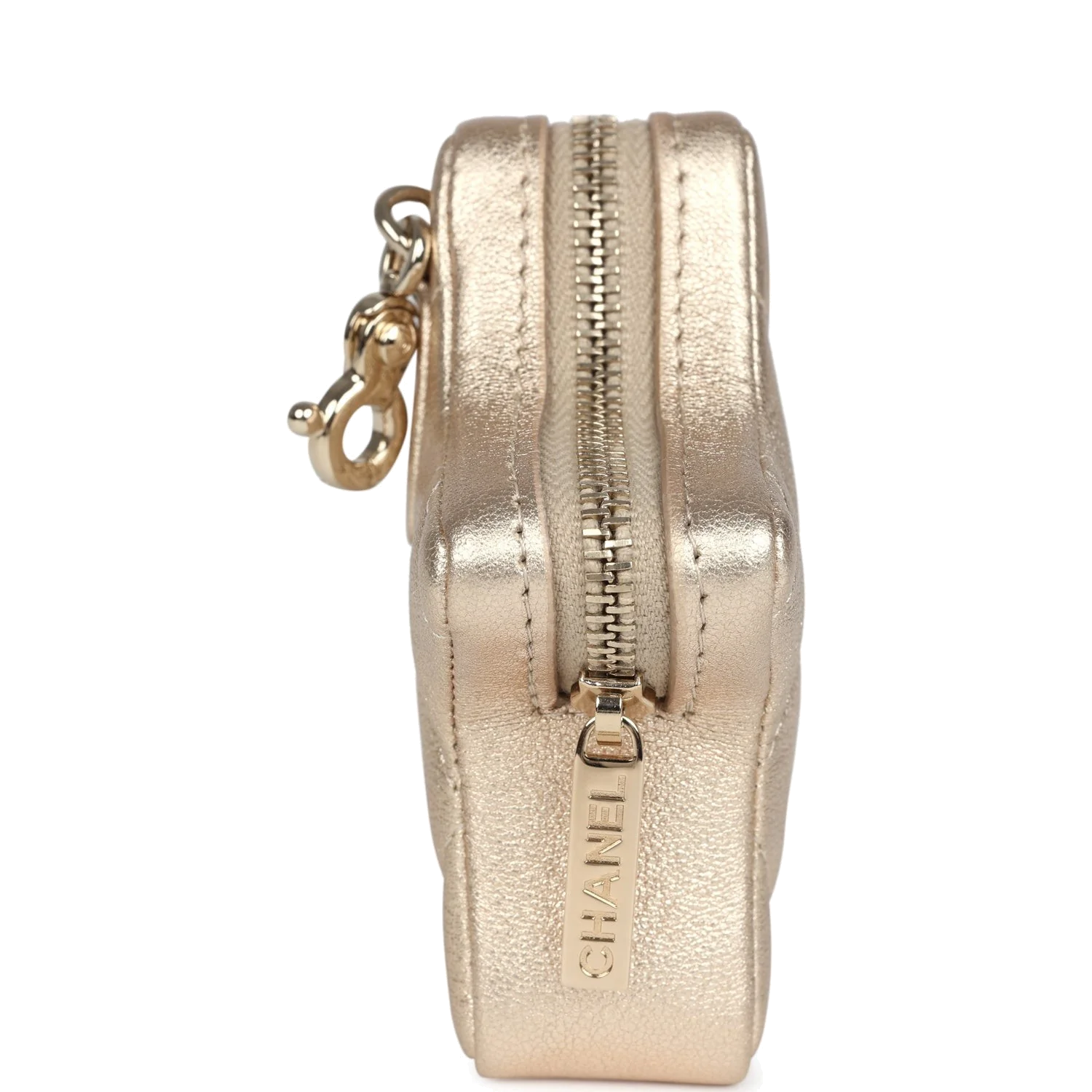 Chanel Walk Of Fame Star Clip-On Coin Purse Metallic Gold Goatskin — фото 4