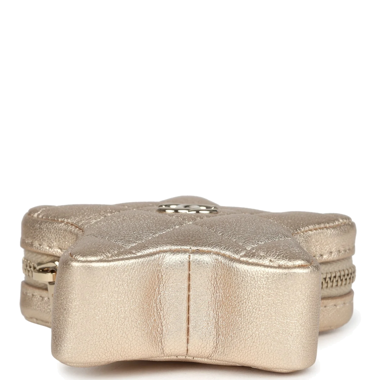 Chanel Walk Of Fame Star Clip-On Coin Purse Metallic Gold Goatskin — фото 7