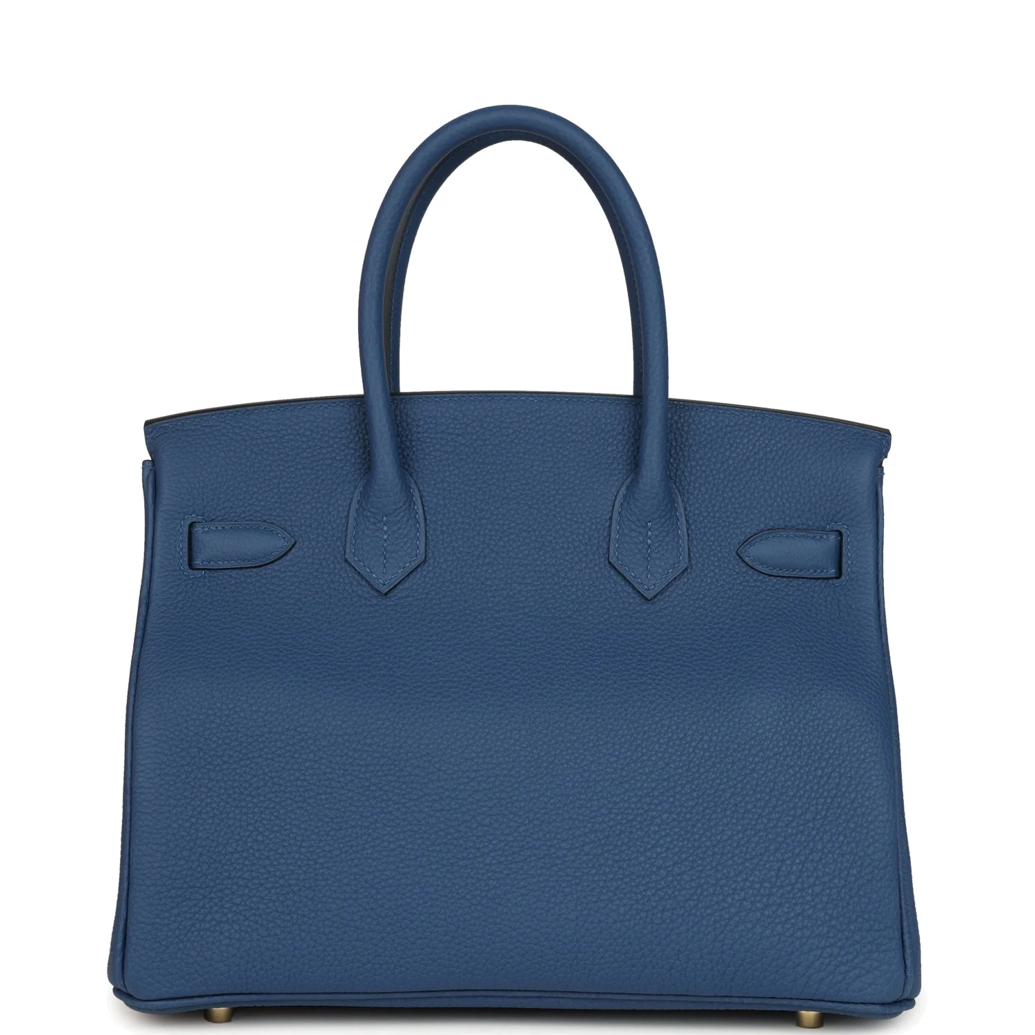 Hermes Birkin 30 Bleu Tie Togo Permabrass Hardware Синий Тай — фото 6