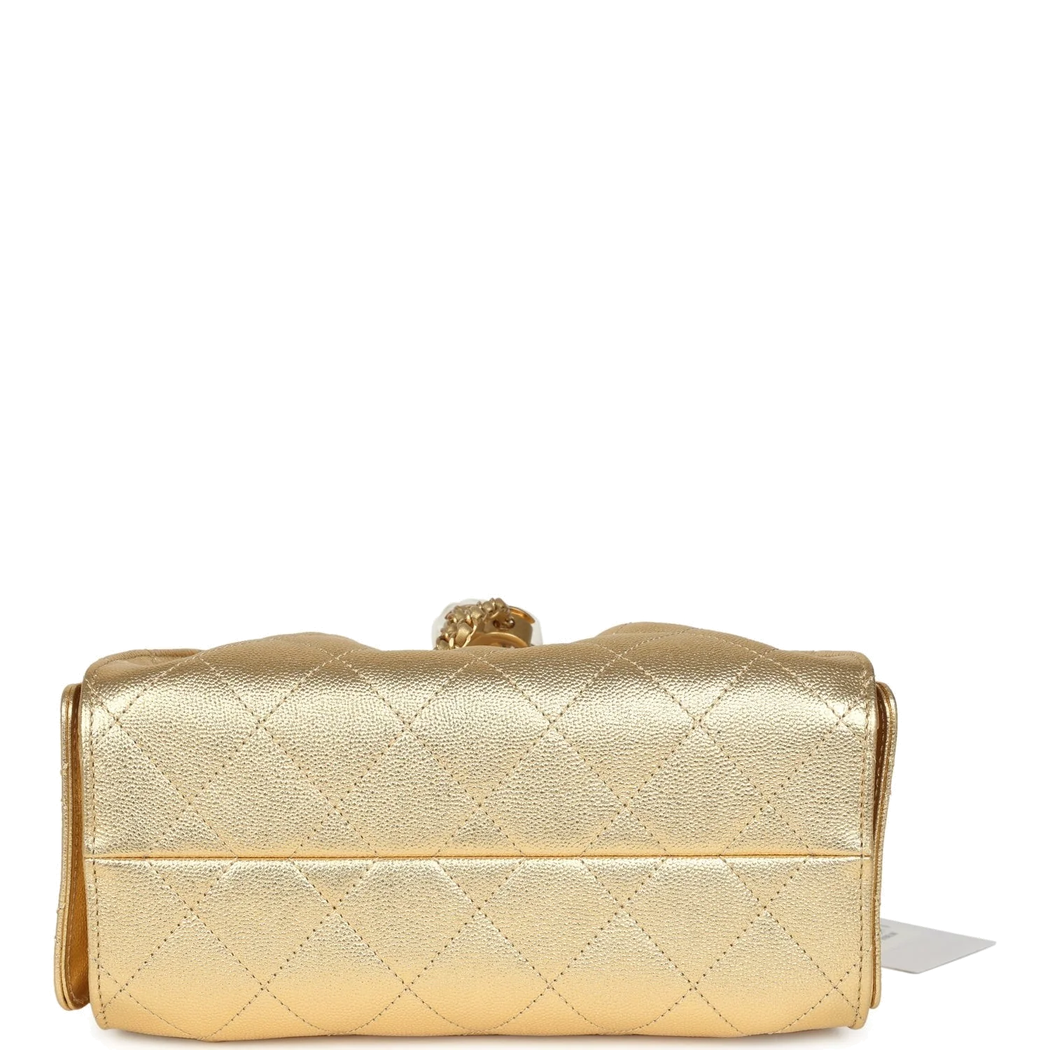 Chanel Mini 25 Hobo Bag Metallic Gold Caviar Caviar — фото 8
