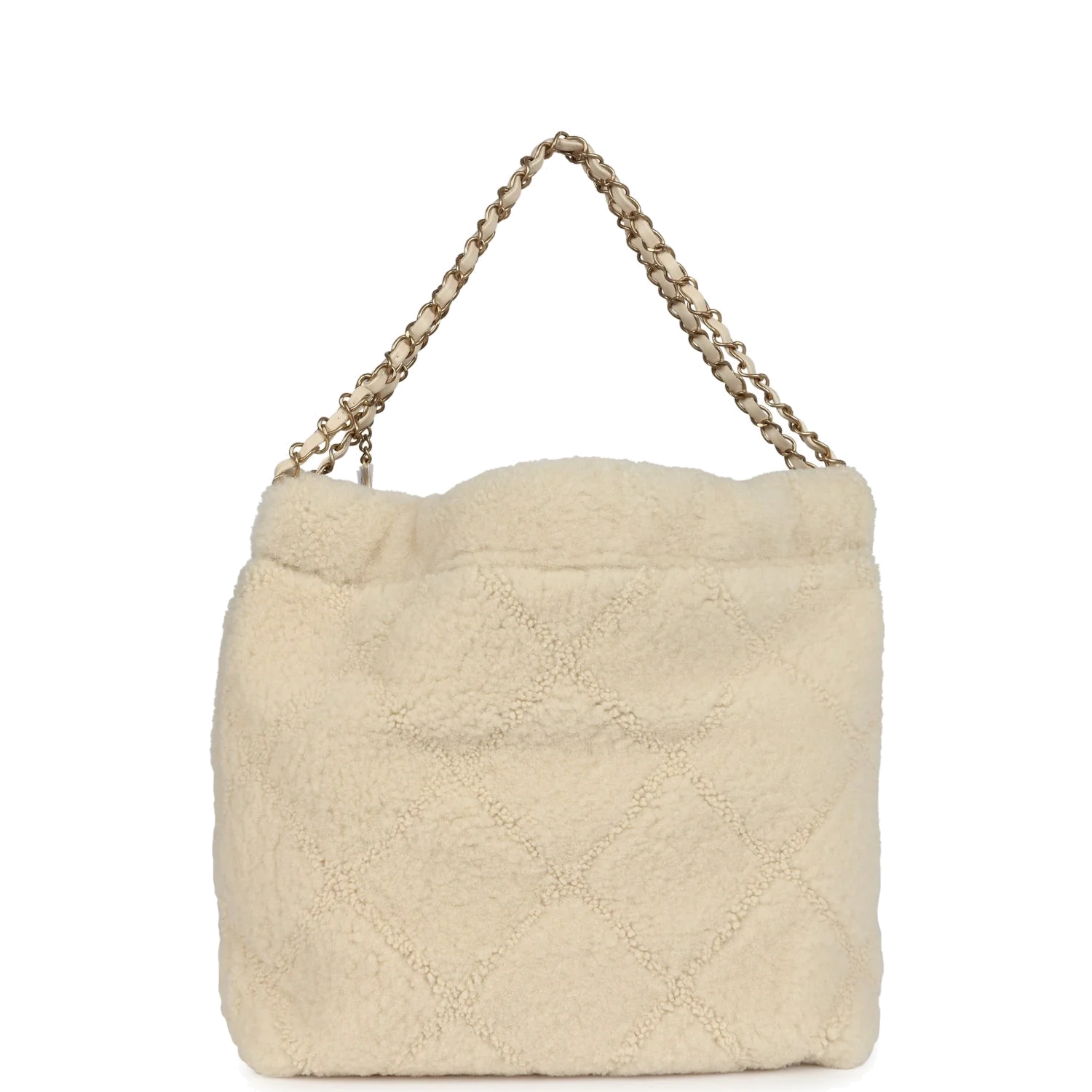 Chanel Small 22 Bag Ecru Shearling — фото 5