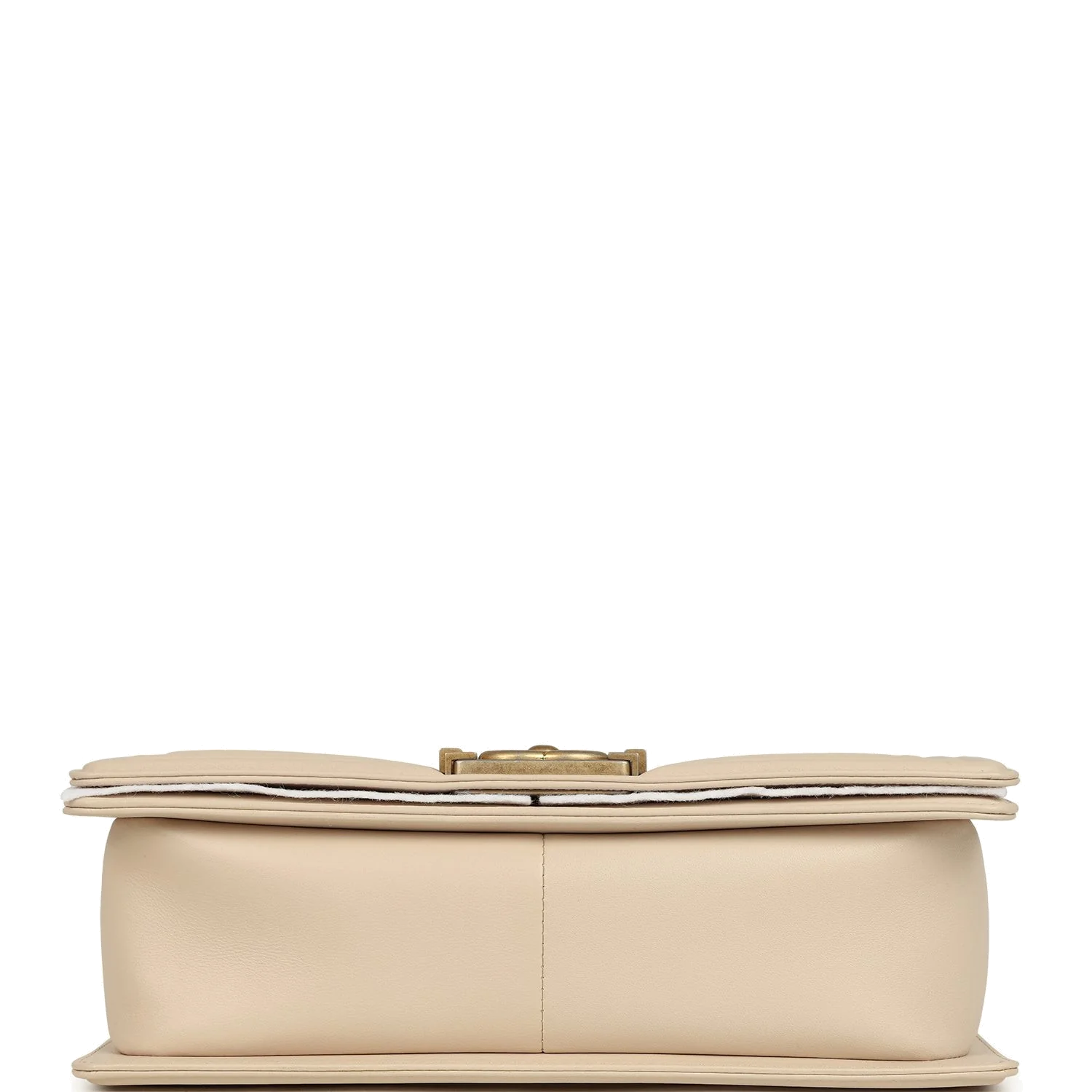 Chanel Medium Boy Bag Cream Lambskin — фото 7