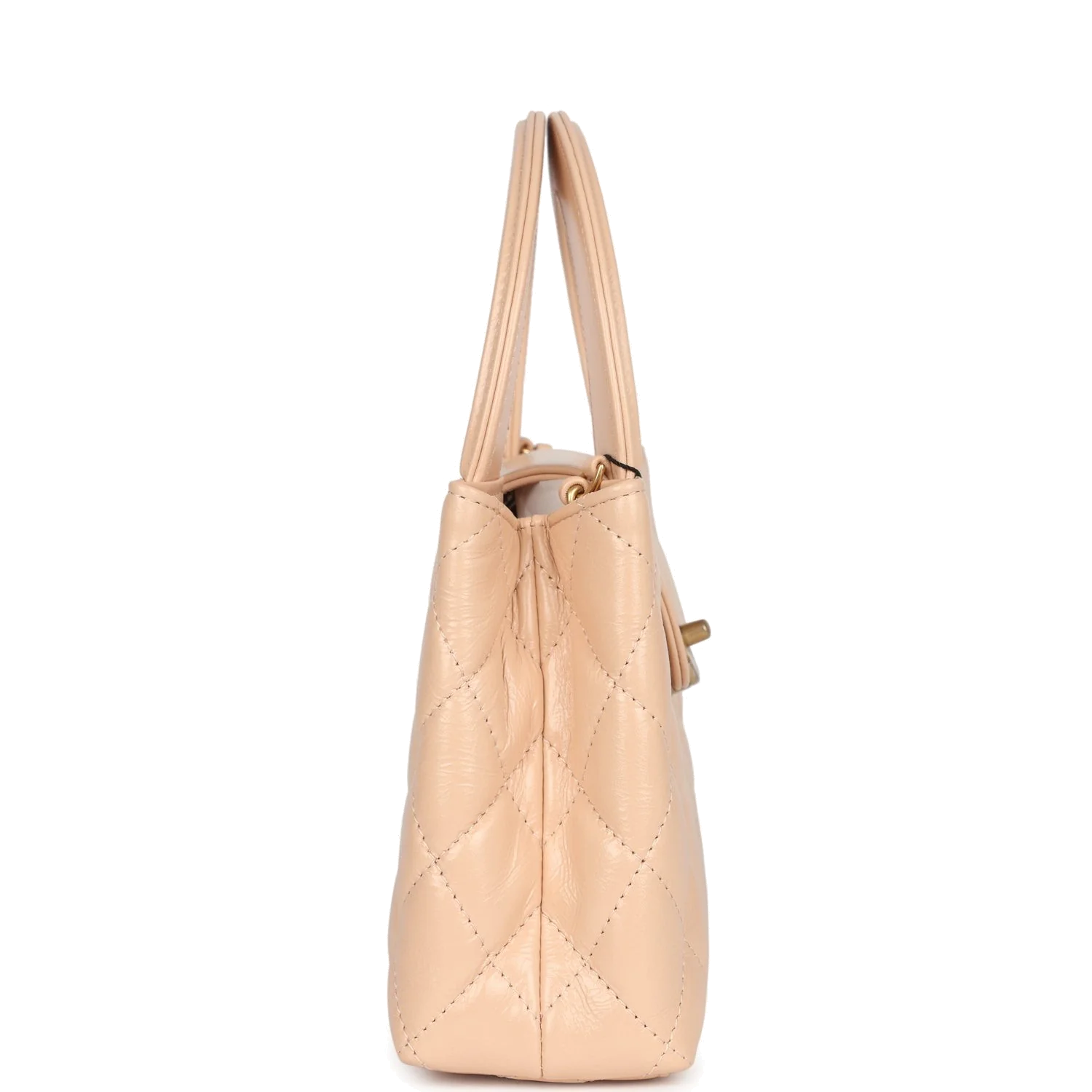 Chanel Small Kelly Shopper Beige Shiny Aged Calfskin — фото 4