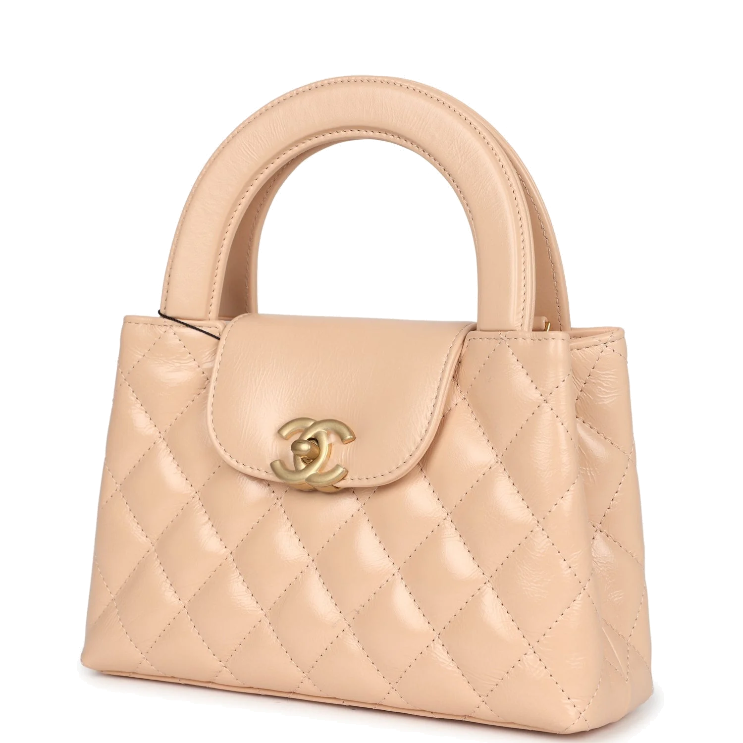 Chanel Small Kelly Shopper Beige Shiny Aged Calfskin — фото 6