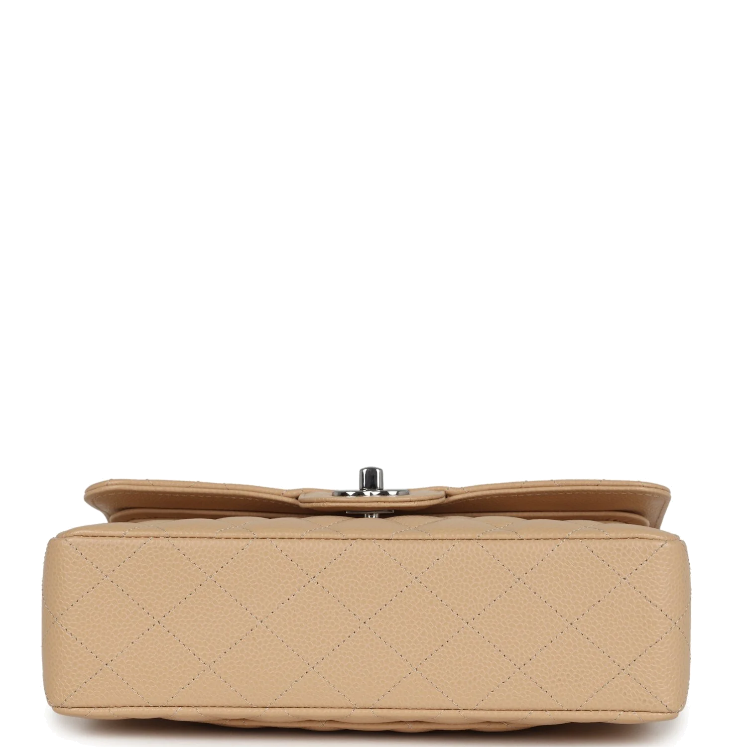 Chanel Small Classic Double Flap Bag Beige Caviar — фото 7