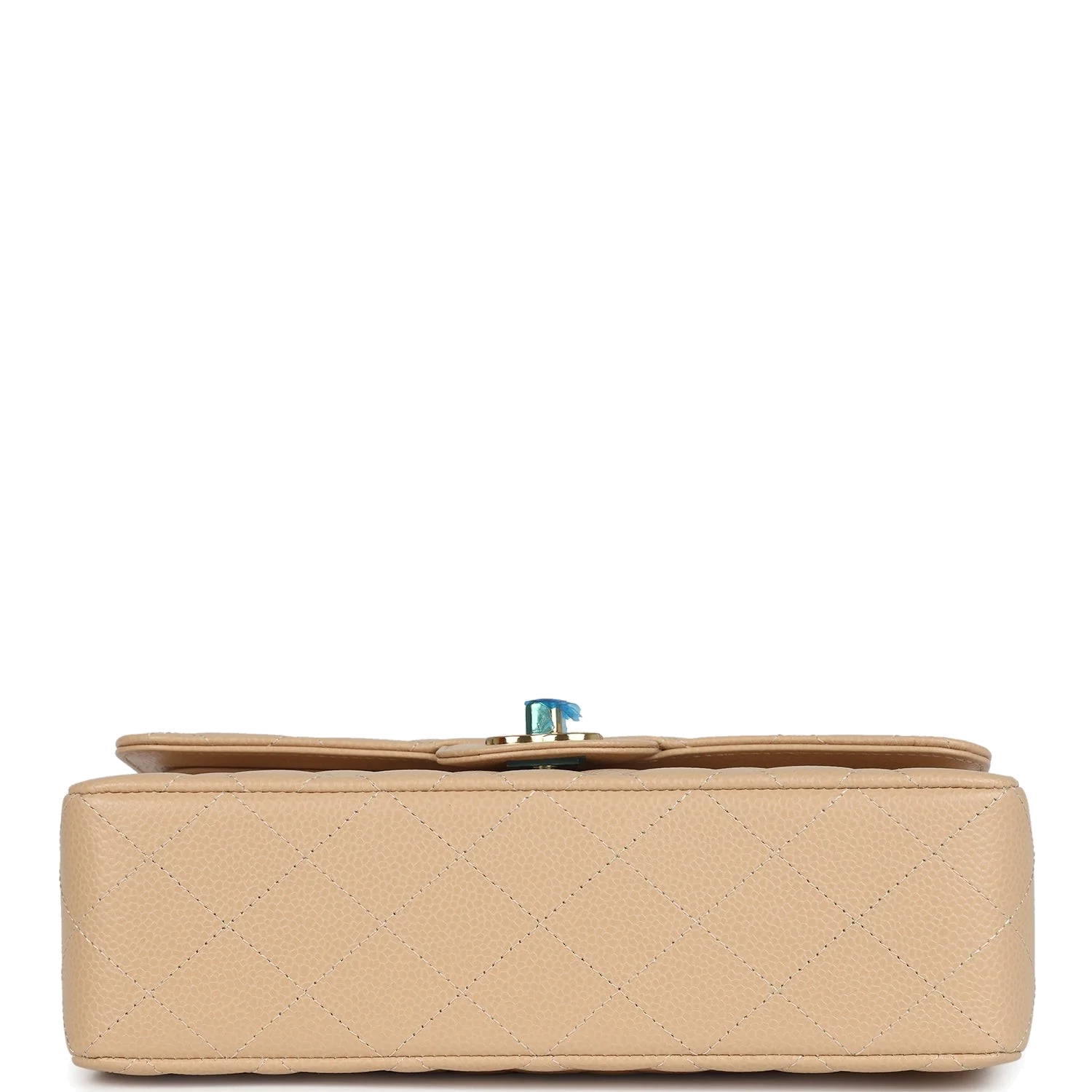 Chanel Small Classic Double Flap Bag Beige Caviar — фото 7