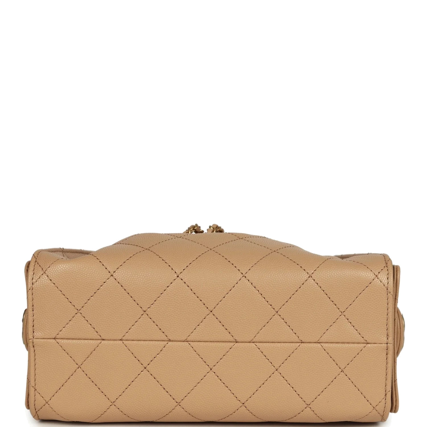 Chanel Mini 25 Hobo Bag Beige Caviar — фото 7