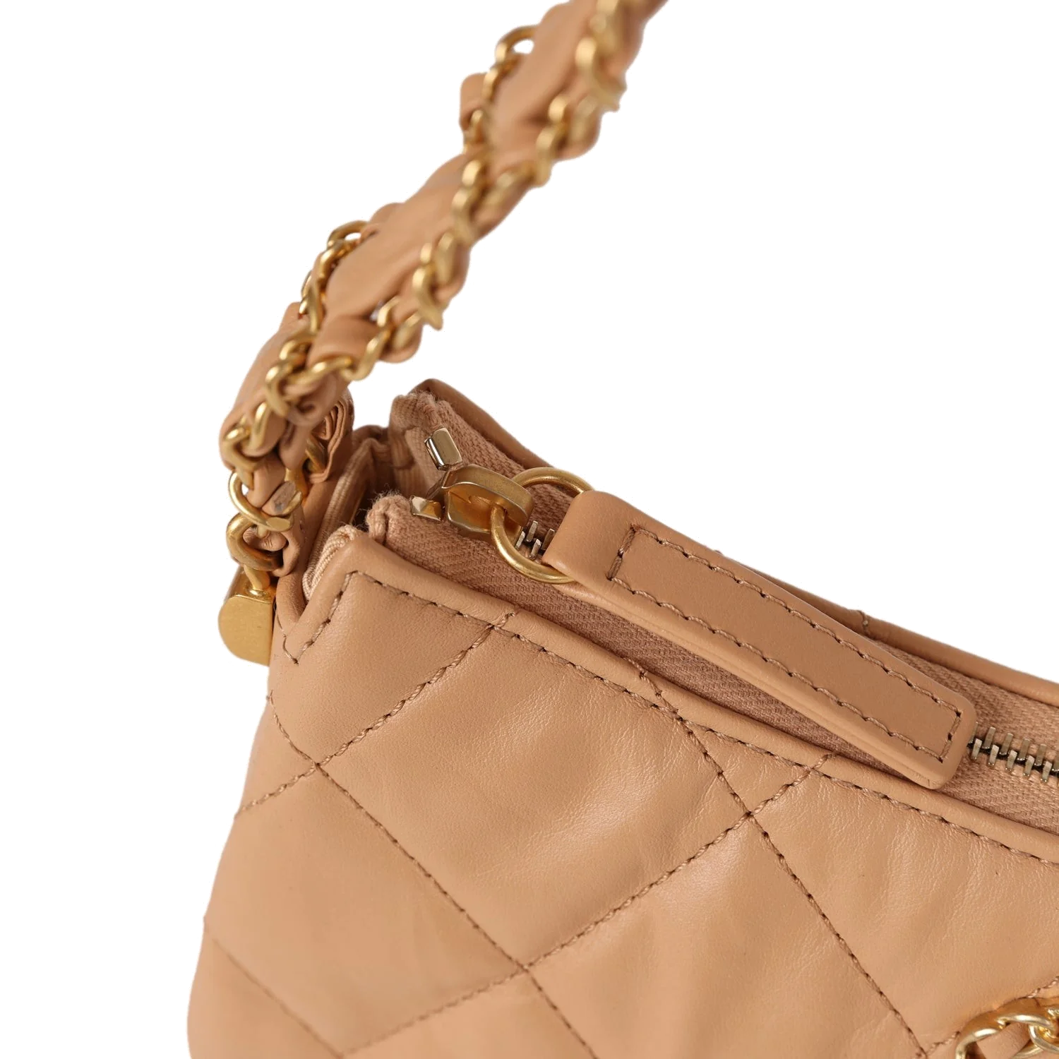 Chanel 19 Hobo Bag Beige Aged Calfskin — фото 7