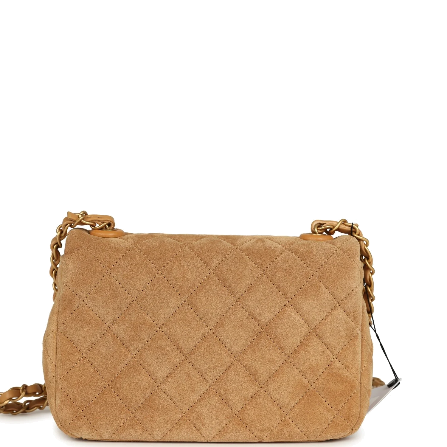 Chanel Mini CC Color Flap Bag Dark Beige Suede — фото 5
