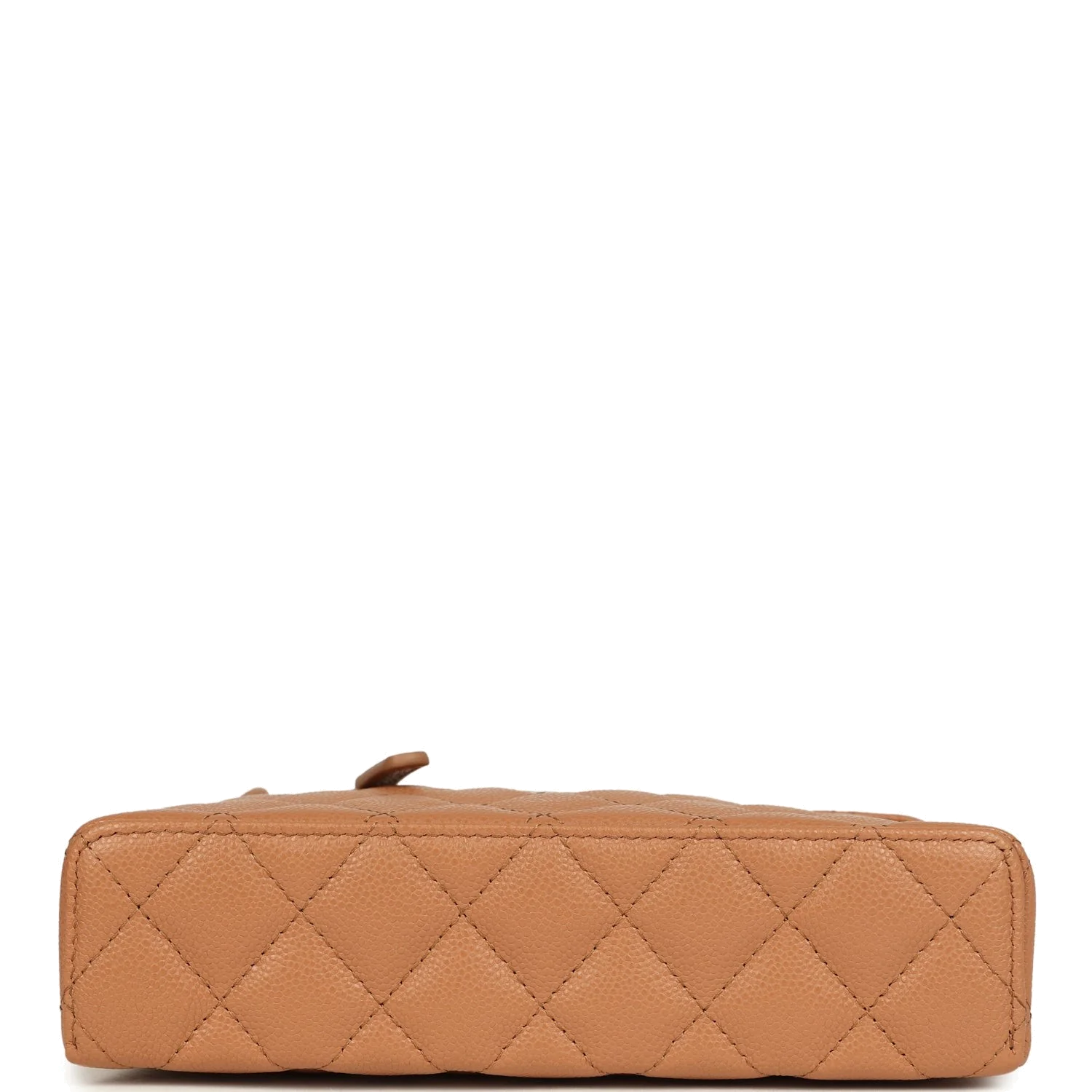 Chanel Top Handle Long Vanity Case with Chain Dark Beige Shiny Caviar — фото 7