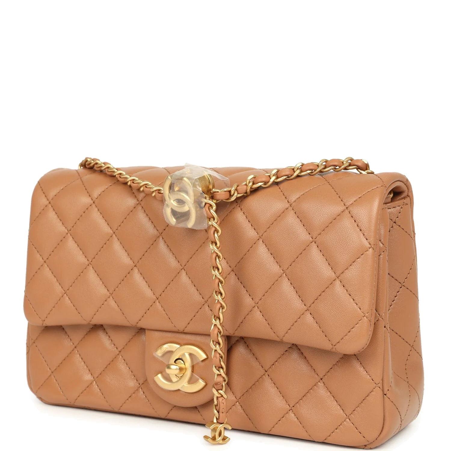 Chanel Small CC Crush Flap Bag Caramel Lambskin — фото 6