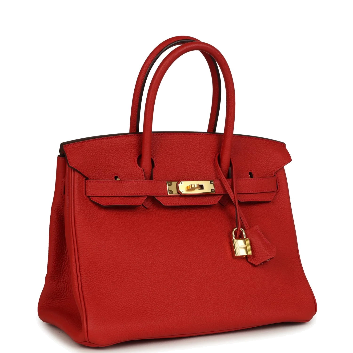 Hermes Birkin 30 Geranium Togo Gold Hardware Герань Togo — фото 3