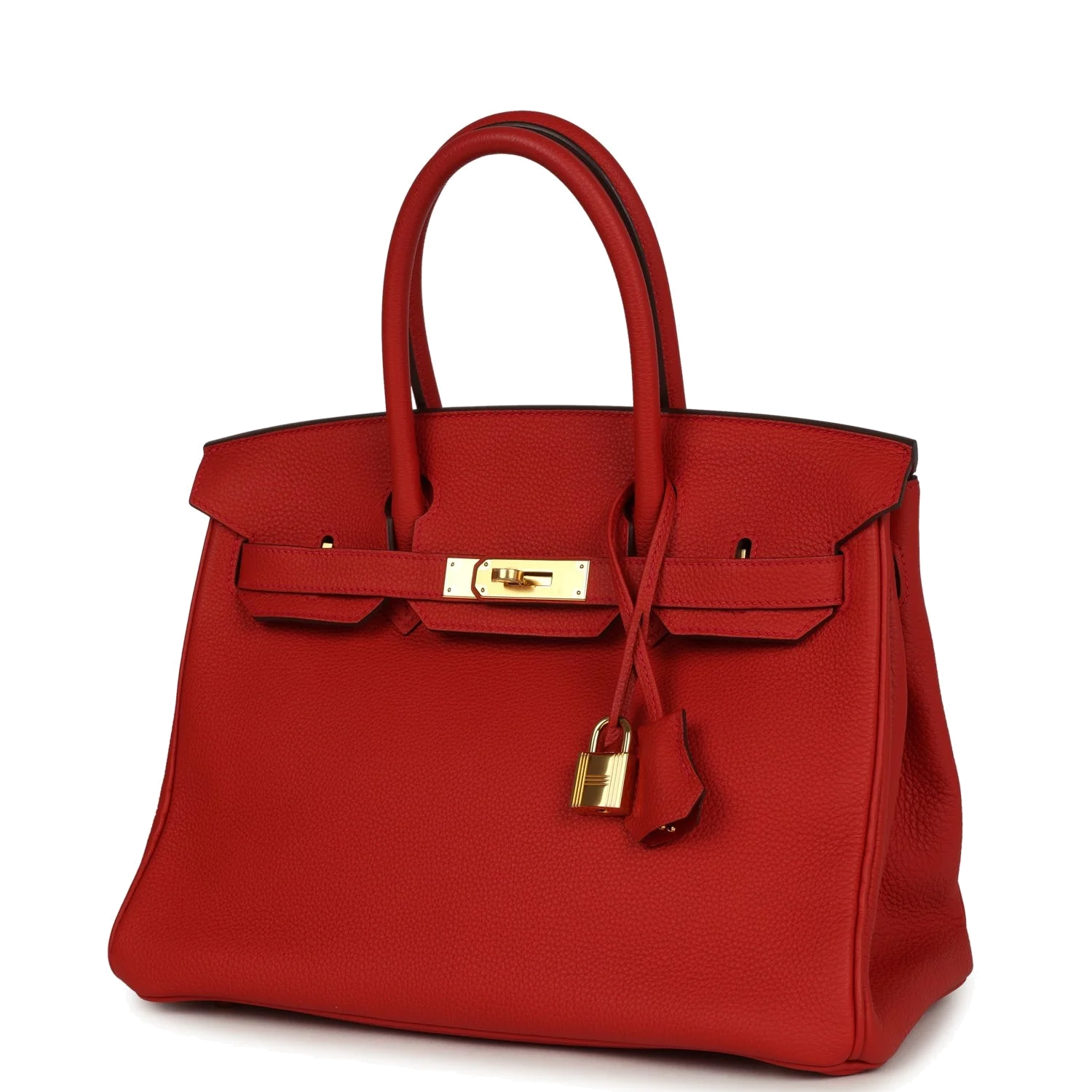 Hermes Birkin 30 Geranium Togo Gold Hardware Герань Togo — фото 6