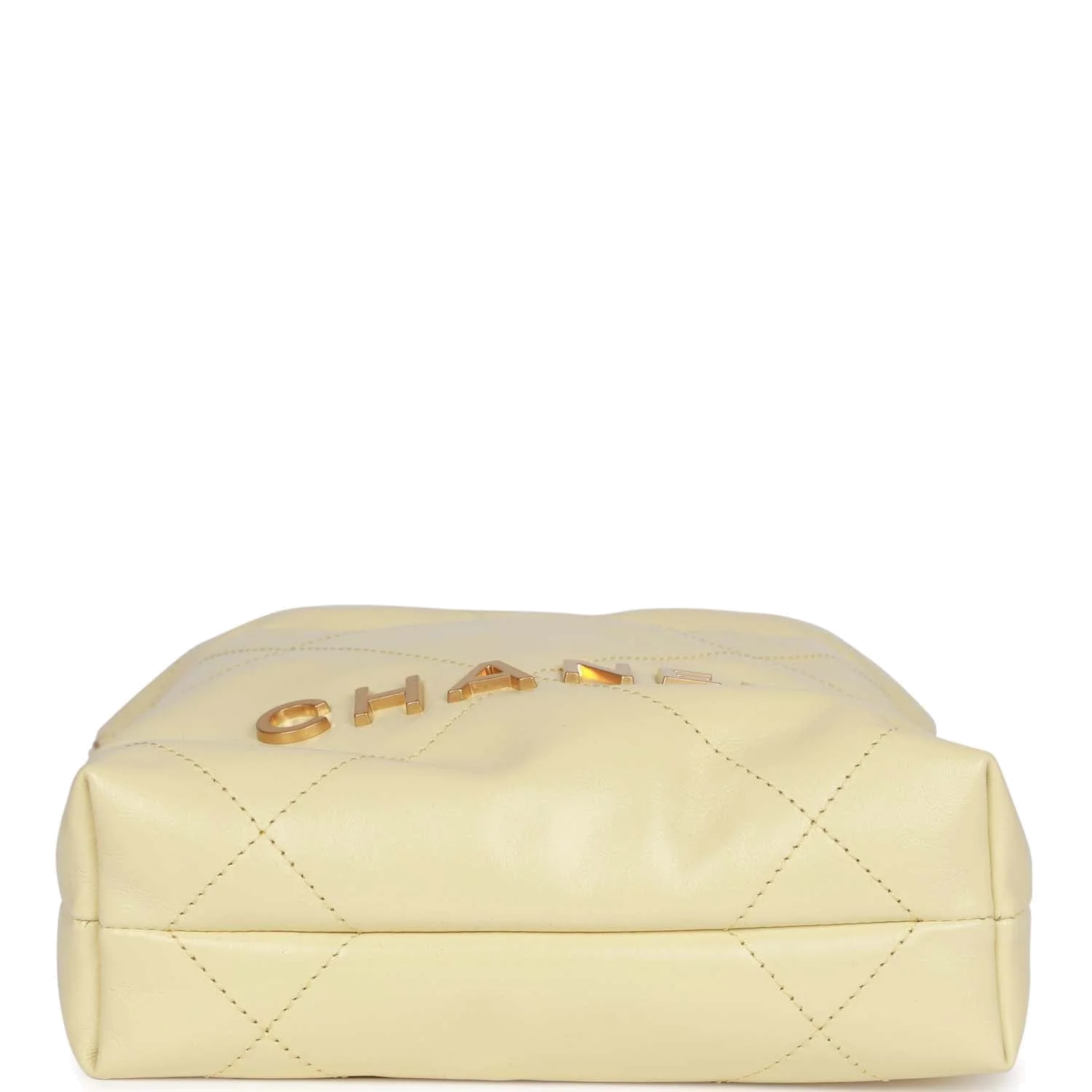 Chanel Mini 22 Bag Yellow Calfskin — фото 8