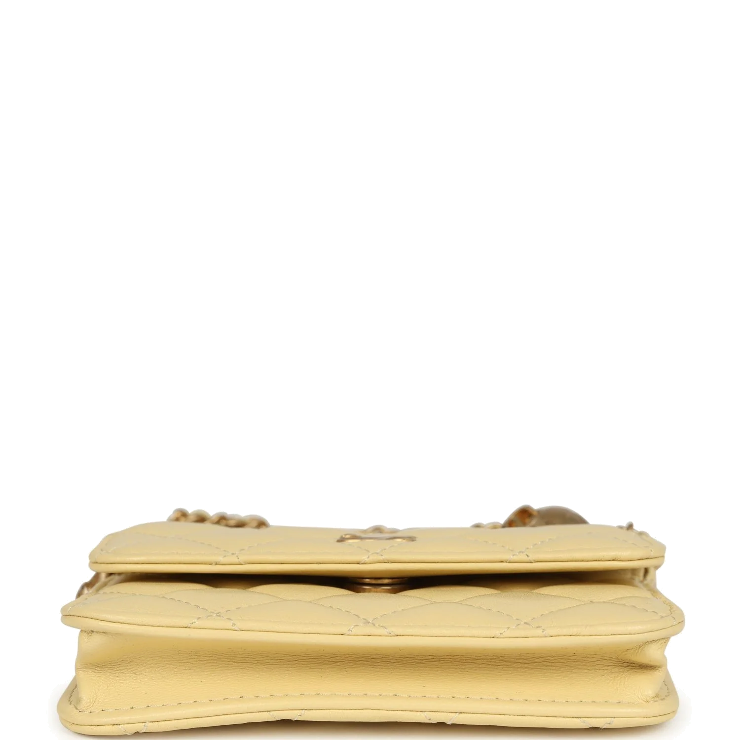 Chanel Mini Pearl Crush Belt Bag Light Yellow Lambskin — фото 7