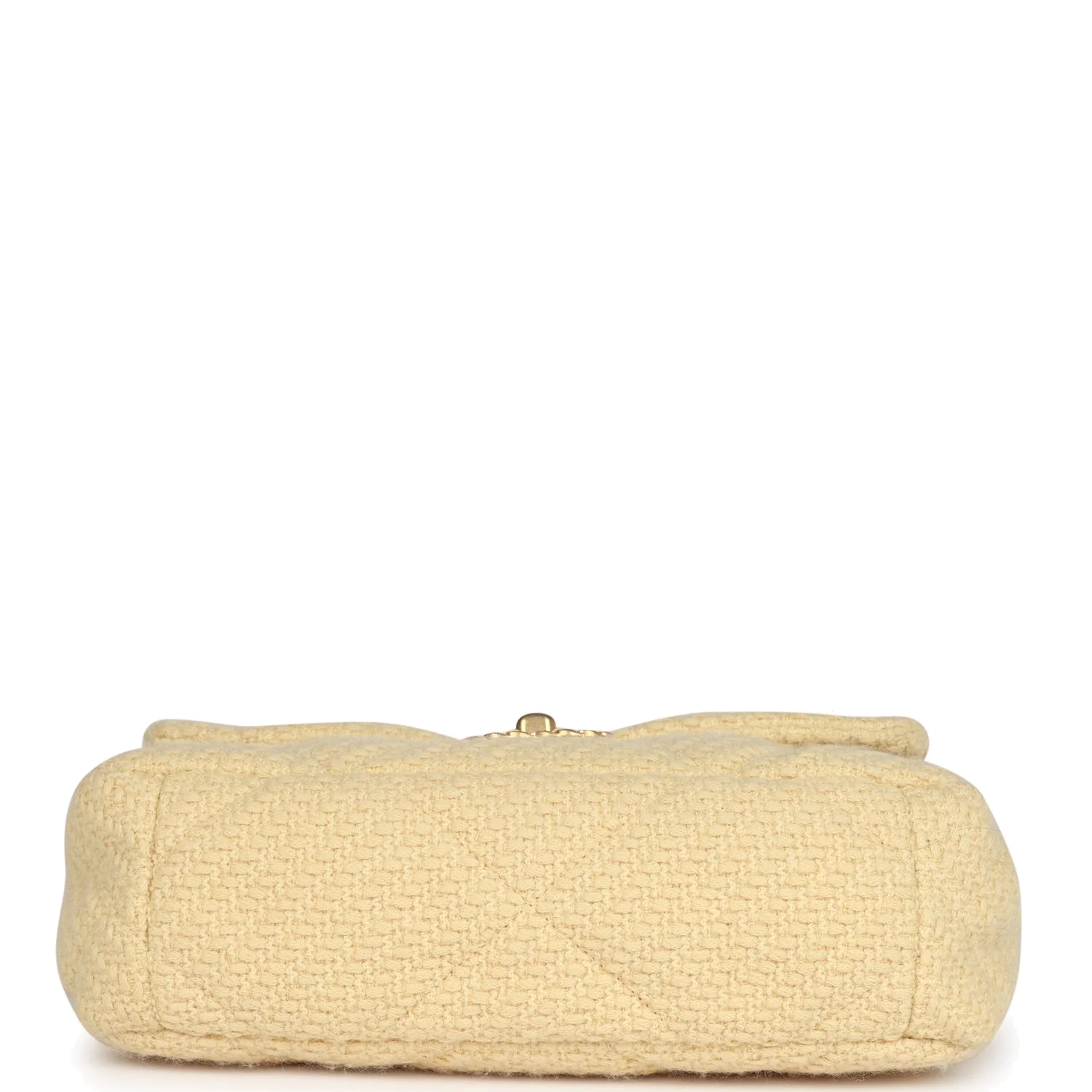 Chanel Medium 19 Flap Bag Light Yellow Wool — фото 7