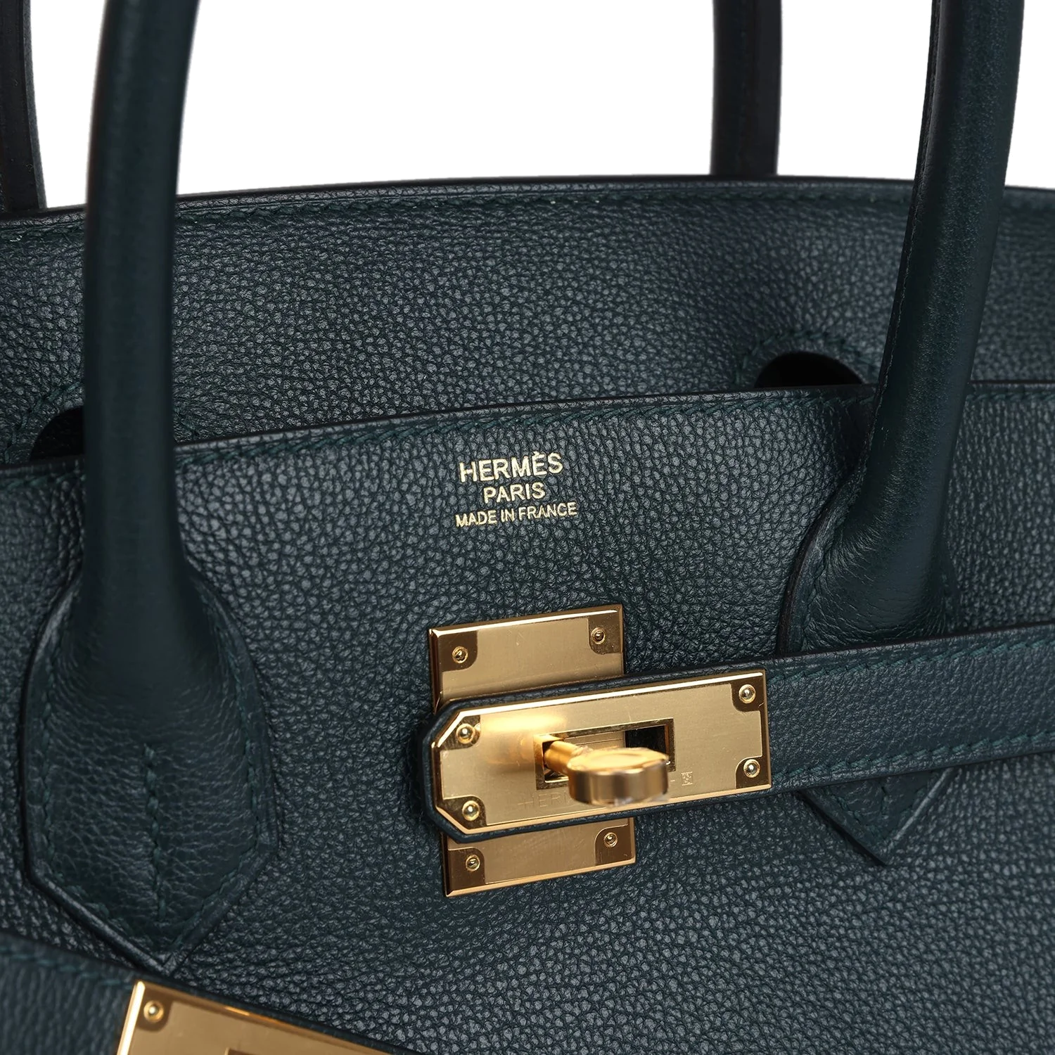 Hermes Birkin 30 Vert Cypress Taurillon Novillo Gold Hardware Зеленый кипарис — фото 8
