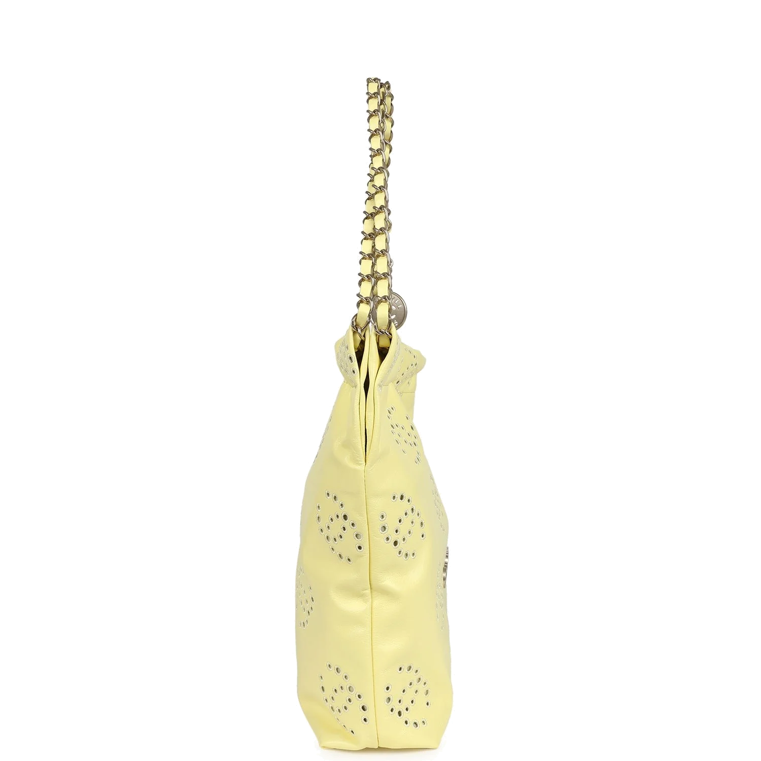 Chanel Small 22 Bag Yellow Shiny Calfskin — фото 4
