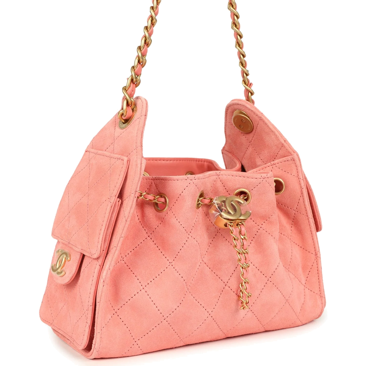 Chanel Mini 25 Hobo Bag Pink Suede — фото 3