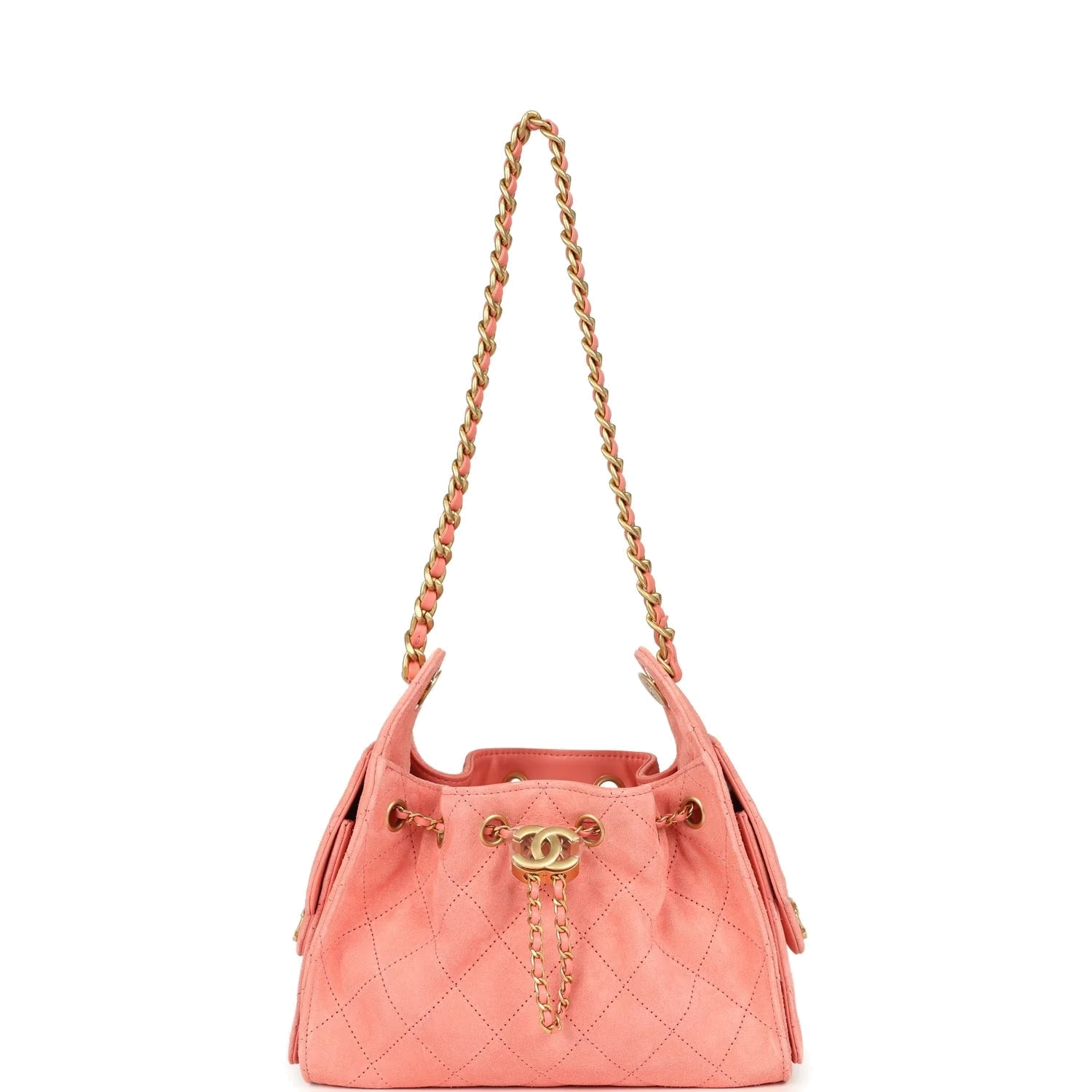 Chanel Mini 25 Hobo Bag Pink Suede — фото 8