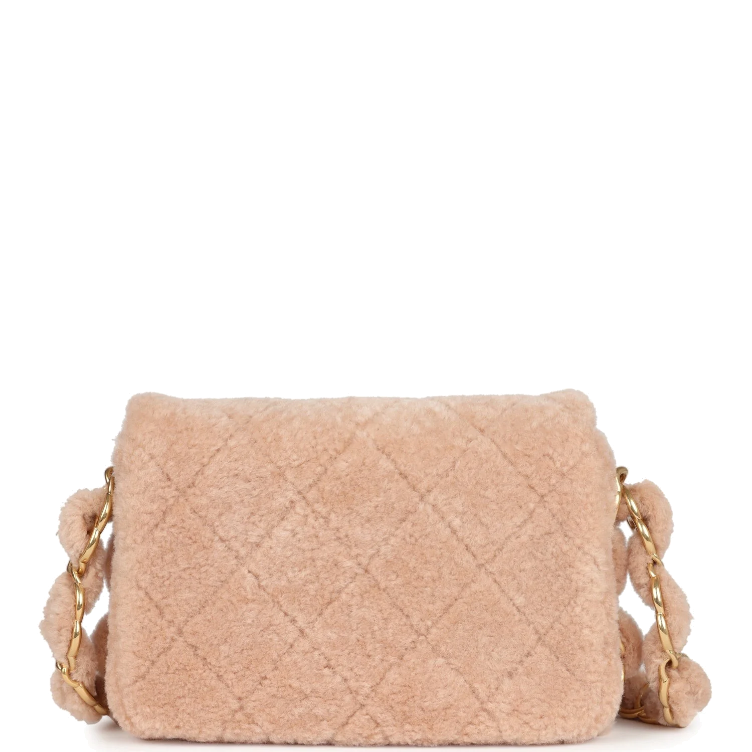 Chanel Small CC Flap Bag Light Pink Shearling — фото 5