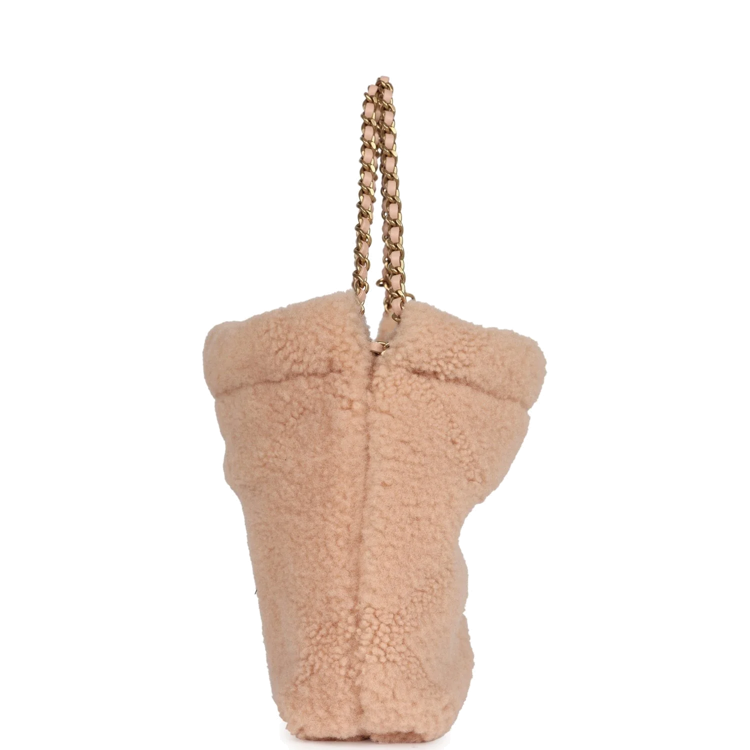 Chanel Mini 22 Bag Light Pink Shearling — фото 4