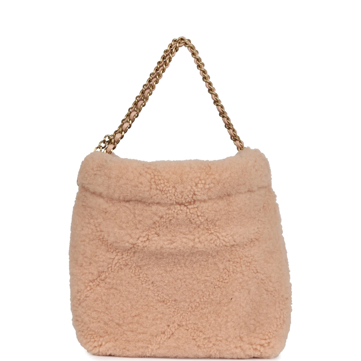 Chanel Mini 22 Bag Light Pink Shearling — фото 5