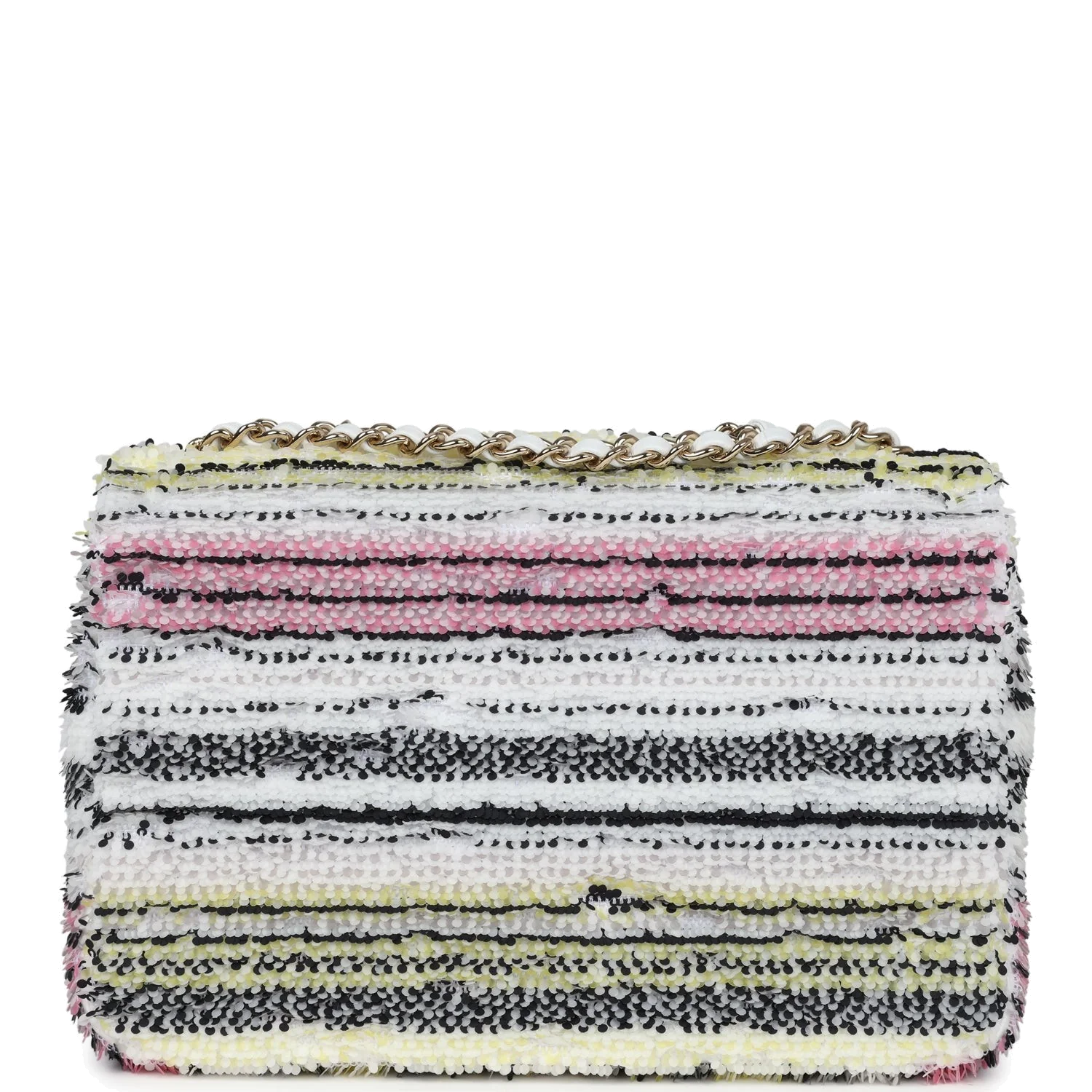 Chanel Mini Rectangular Flap White Multicolor Sequin — фото 5