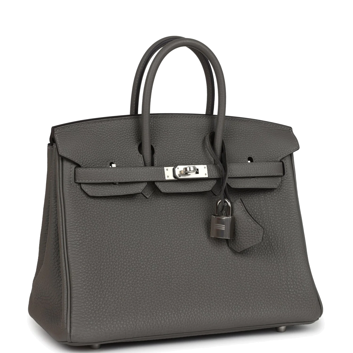 Hermes Birkin 25 Gris Meyer Togo Palladium Hardware Серый Мейер — фото 3