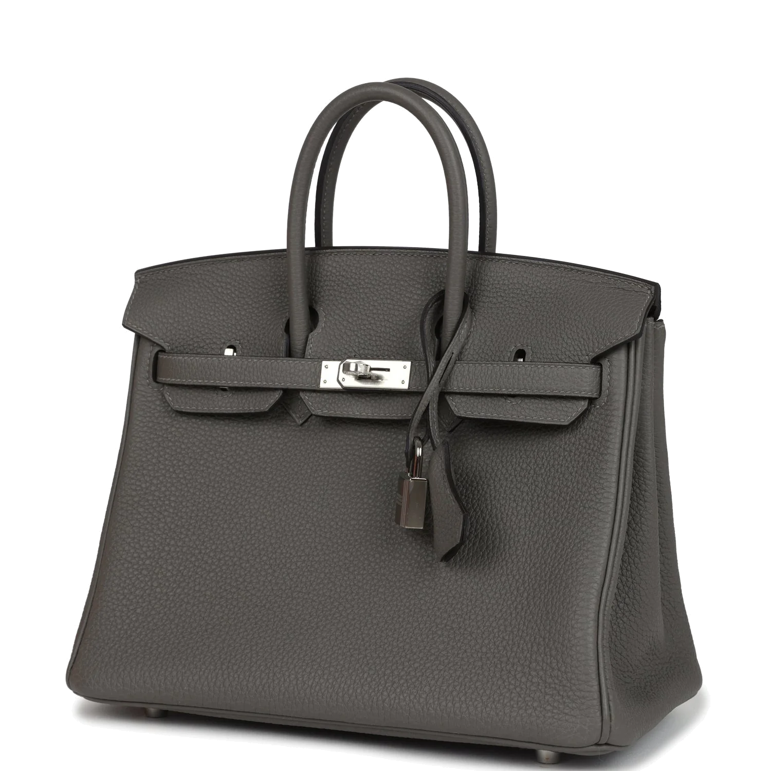 Hermes Birkin 25 Gris Meyer Togo Palladium Hardware Серый Мейер — фото 6