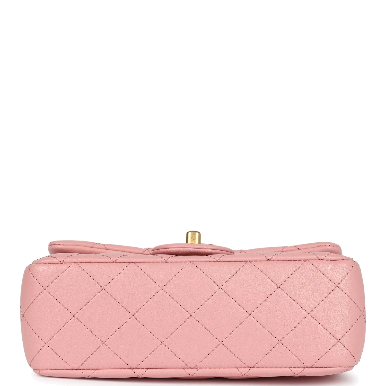 Chanel Mini Pearl Crush Rectangular Flap Dark Pink Lambskin — фото 7