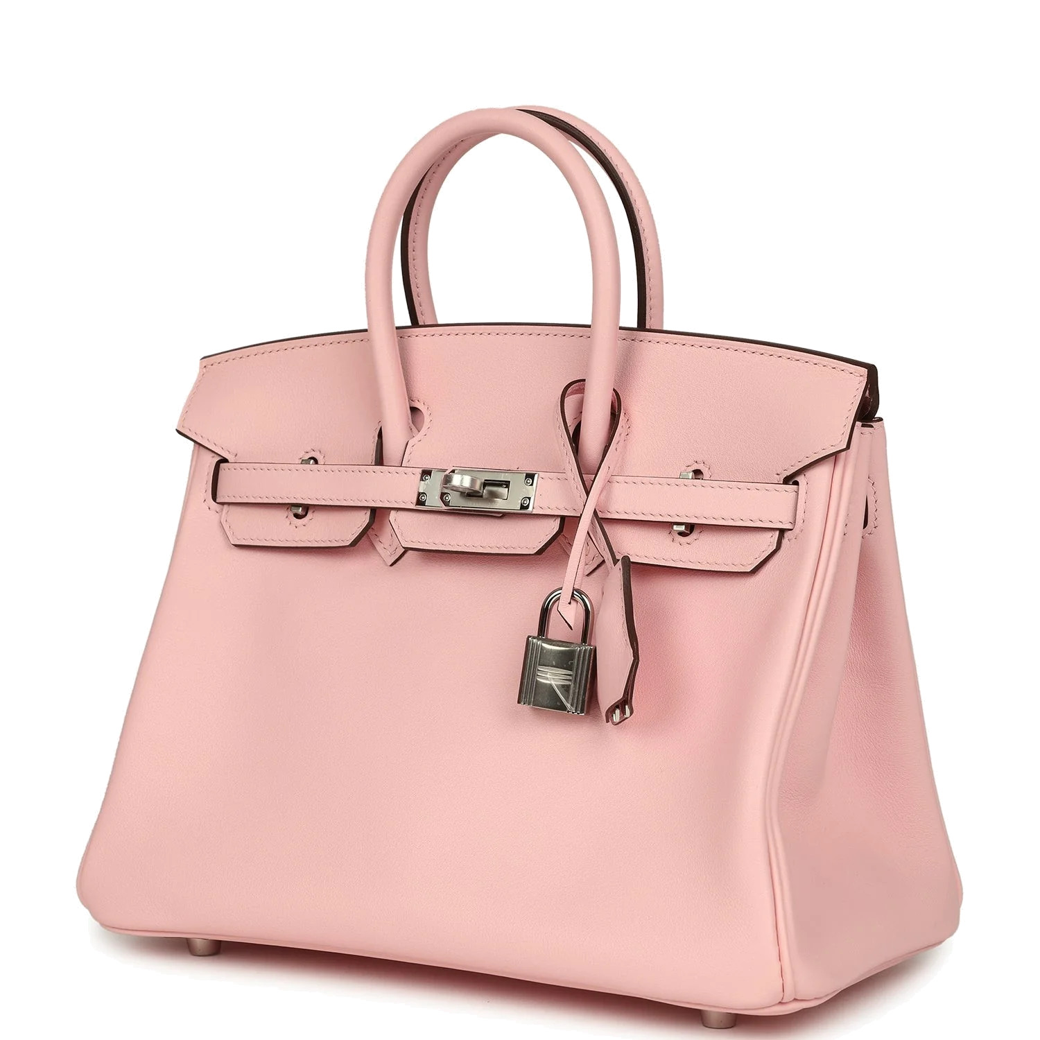 Hermes Birkin 25 Rose Sakura Swift Palladium Hardware Розовый Сакура — фото 4