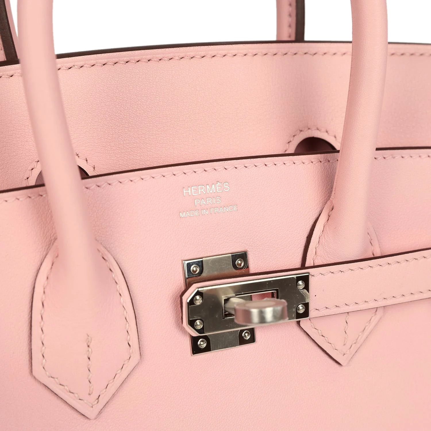 Hermes Birkin 25 Rose Sakura Swift Palladium Hardware Розовый Сакура — фото 8
