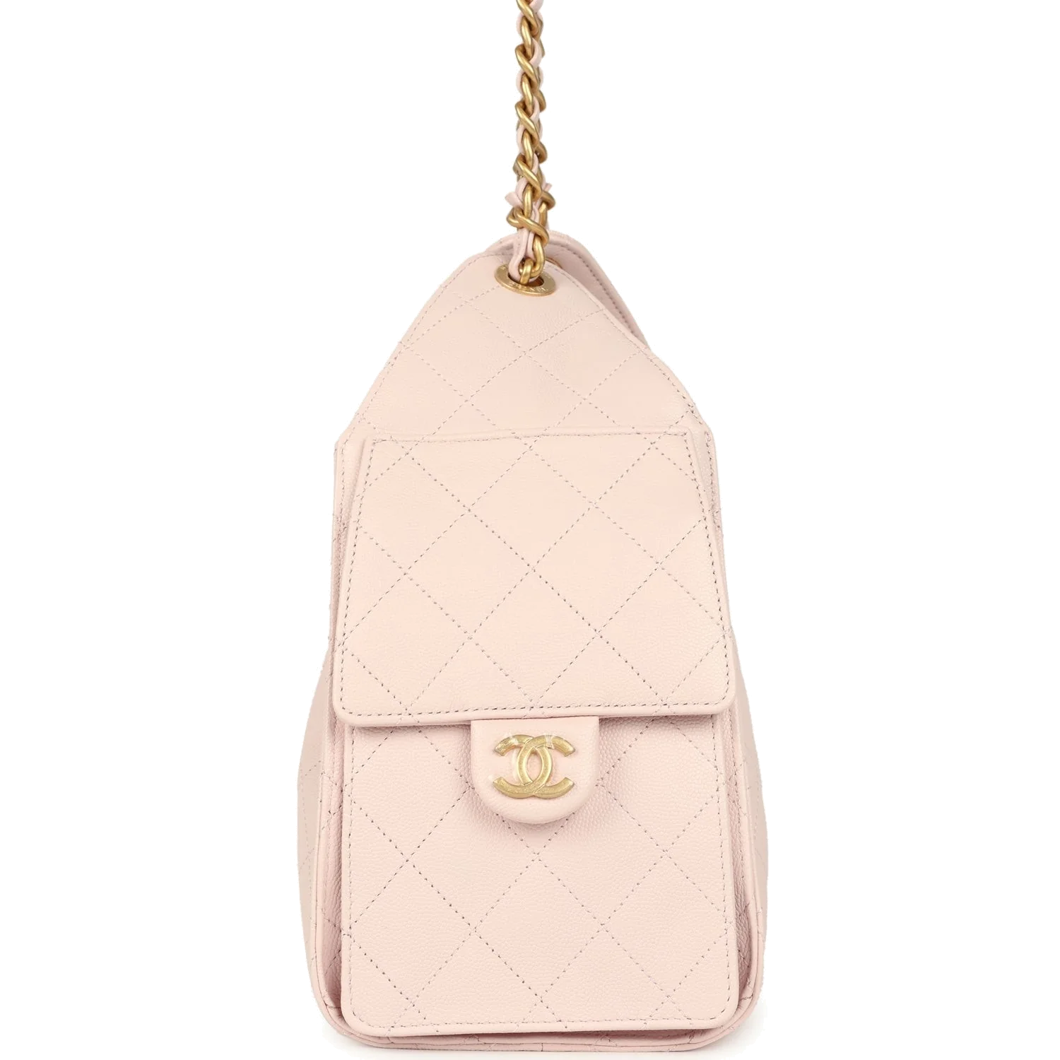 Chanel Small 25 Hobo Bag Light Pink Caviar — фото 4