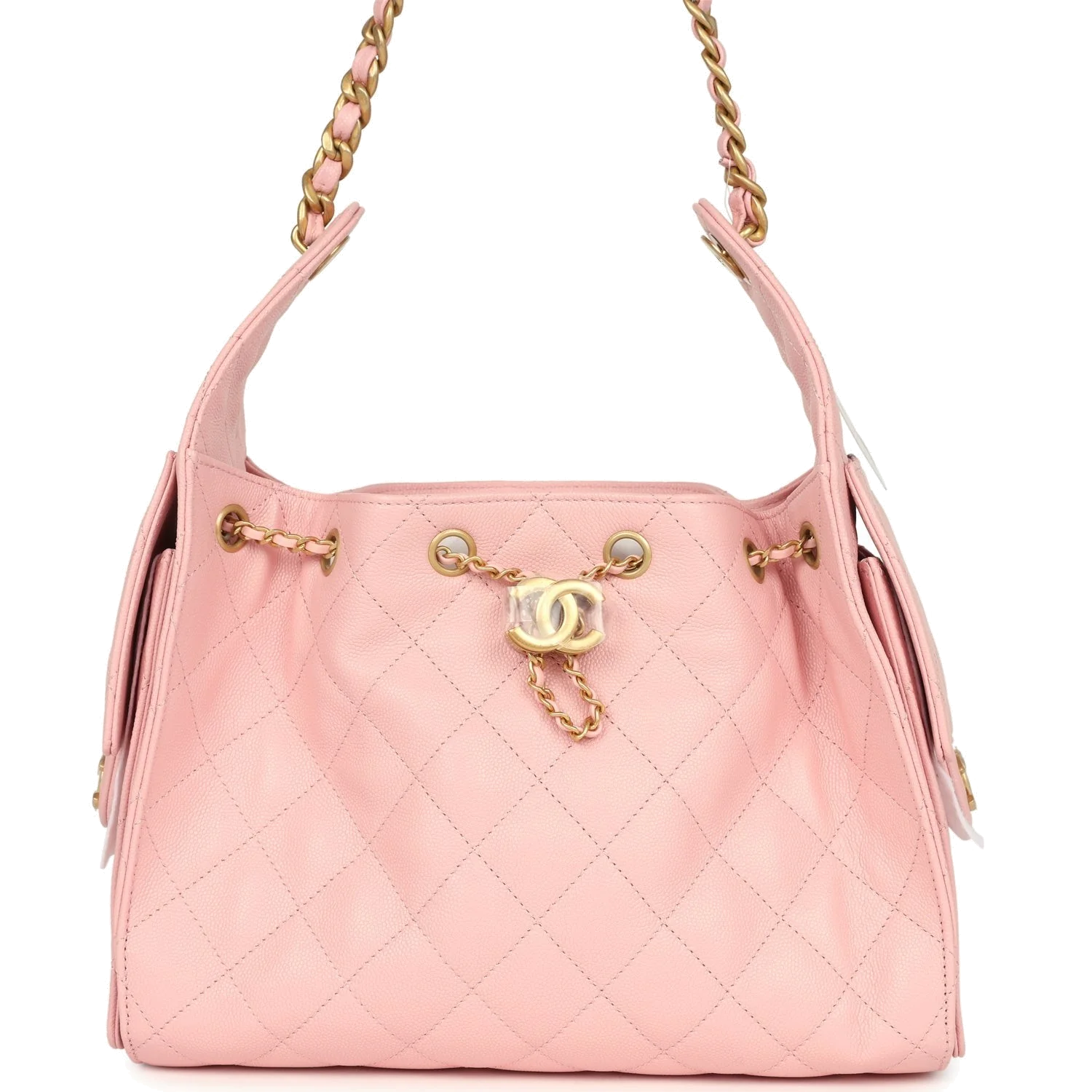Chanel Small 25 Hobo Bag Light Pink Caviar