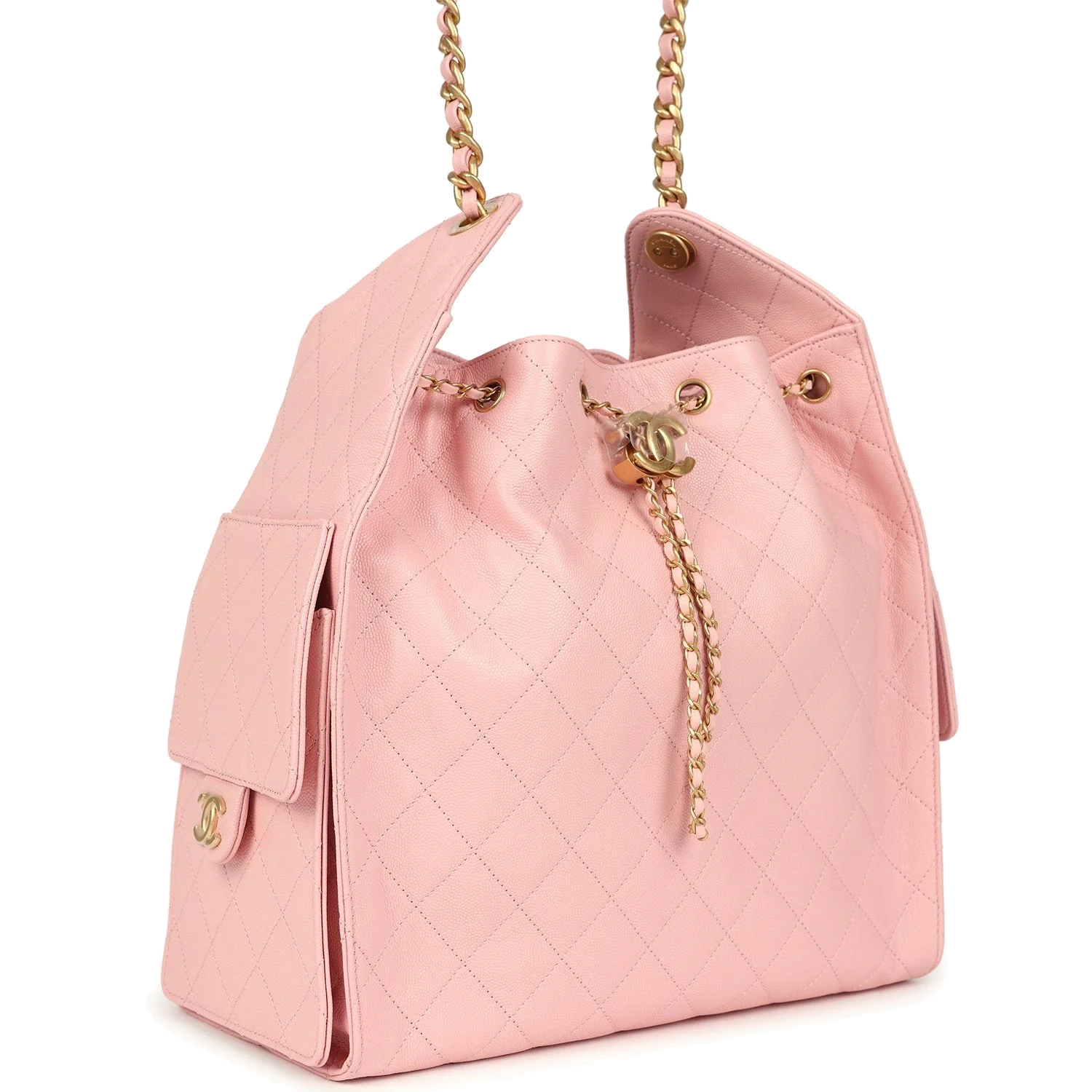 Chanel Medium 25 Hobo Bag Light Pink Caviar — фото 3