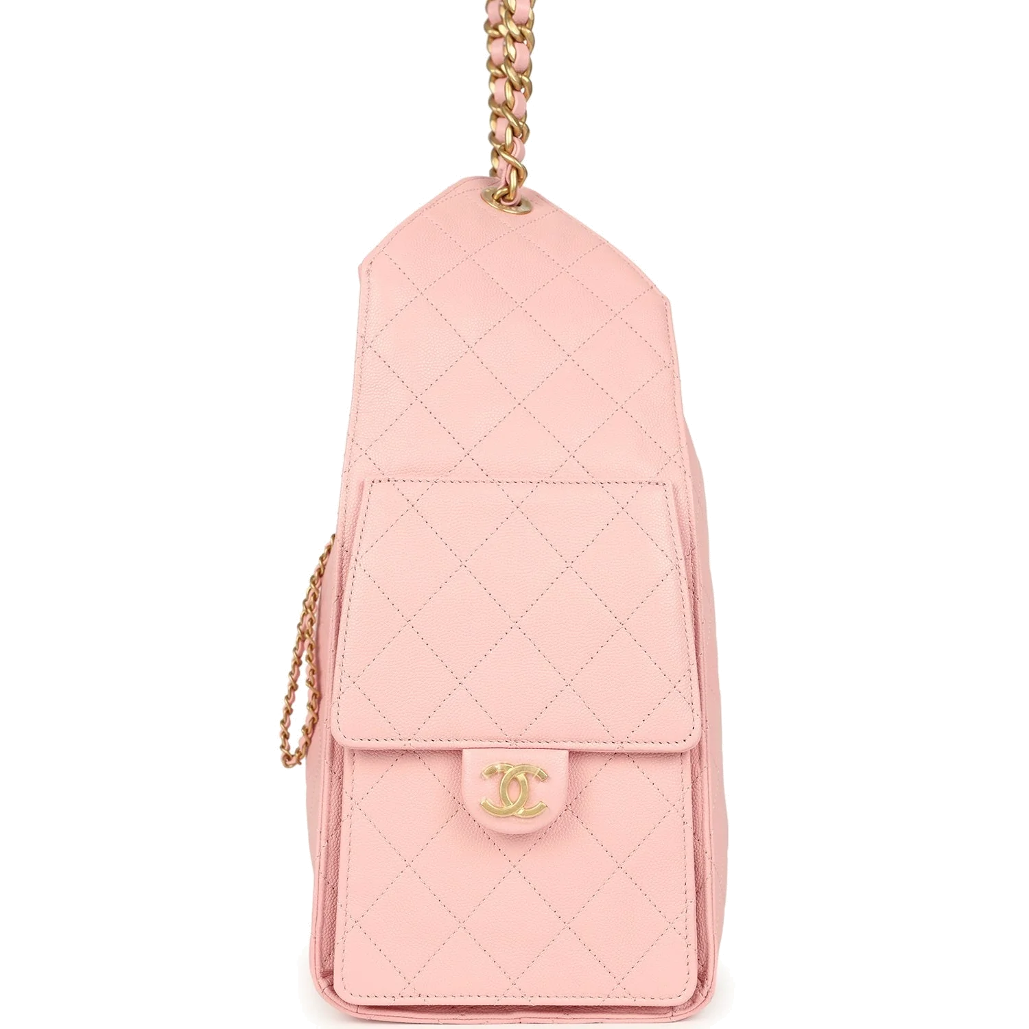 Chanel Medium 25 Hobo Bag Light Pink Caviar — фото 4