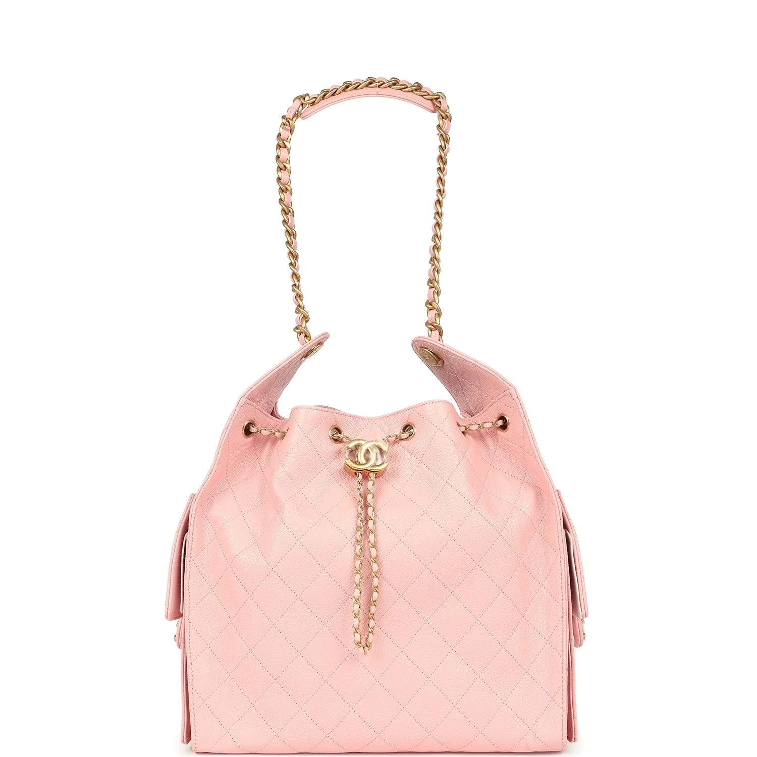 Chanel Medium 25 Hobo Bag Light Pink Caviar — фото 8