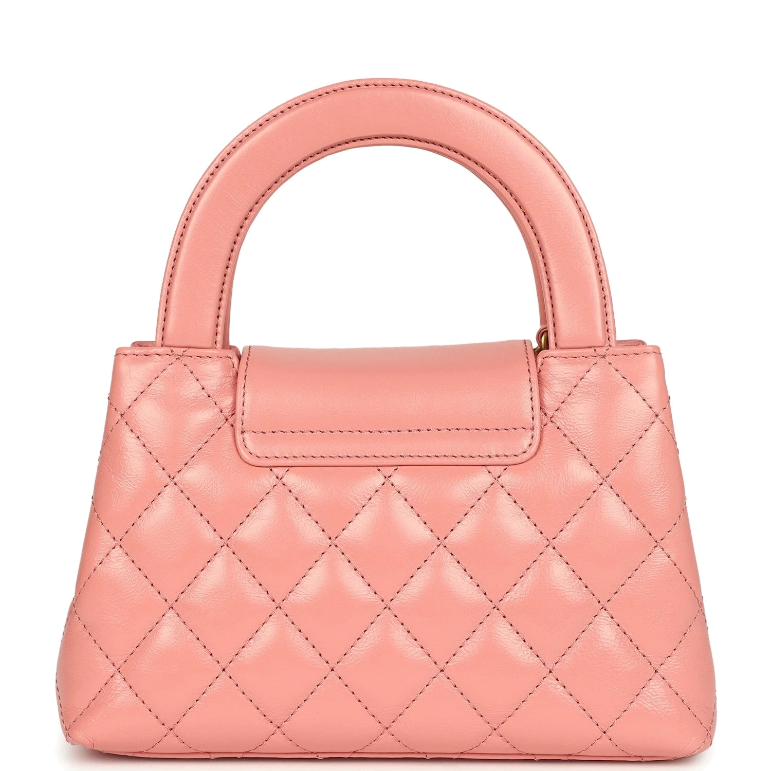 Chanel Small Kelly Shopper Coral Shiny Aged Calfskin — фото 5