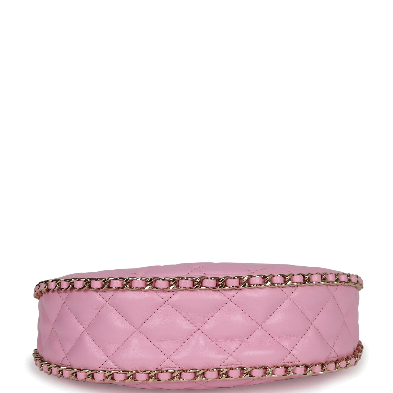 Chanel Small Chain Around Hobo Pink Lambskin — фото 8