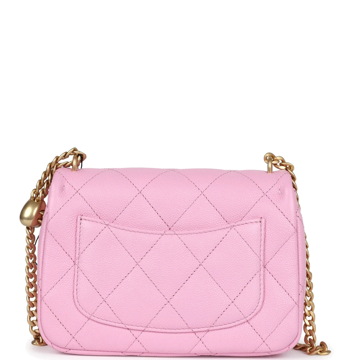 Chanel Mini Sweetheart Crush Square Flap Bag Pink Caviar — фото 6