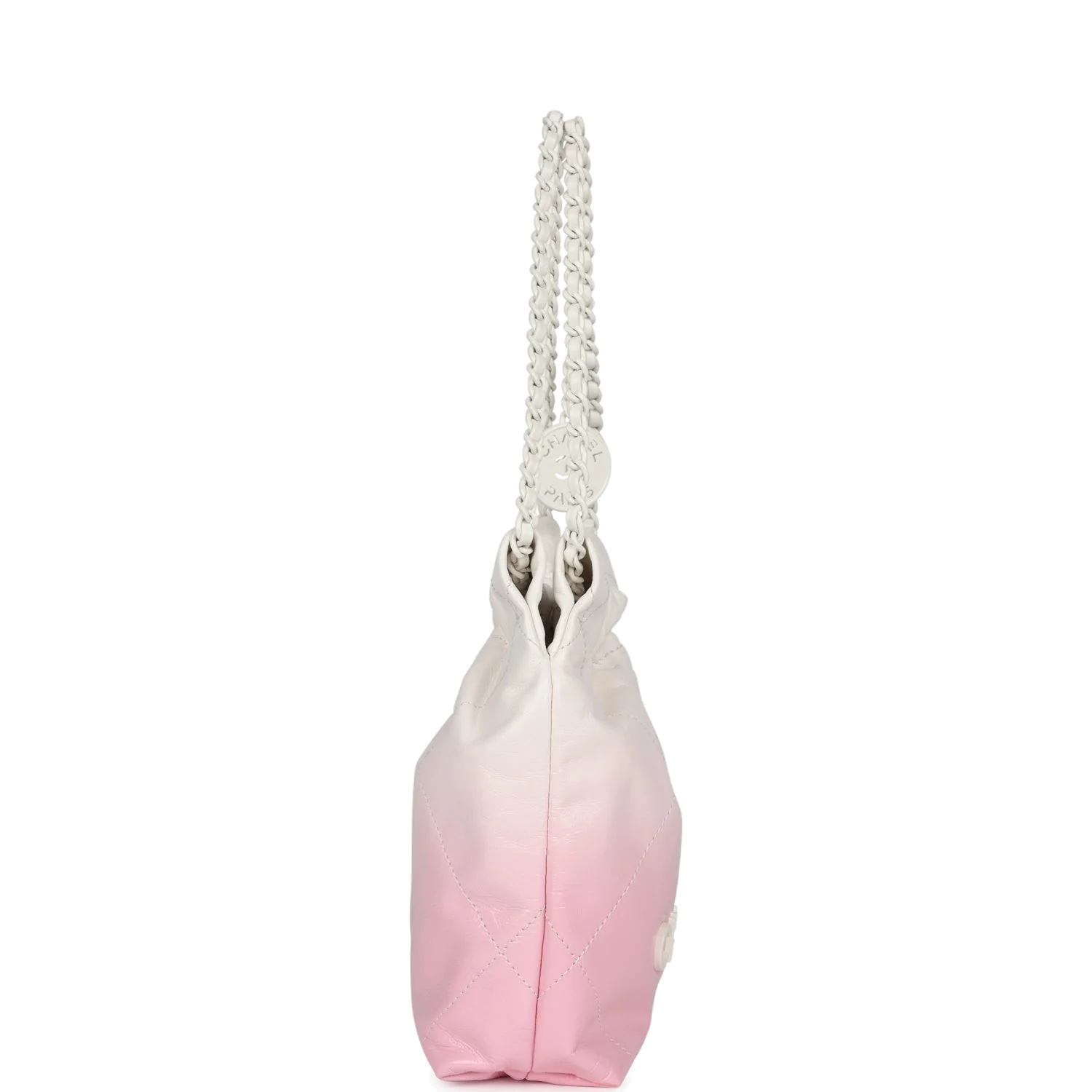 Chanel Mini 22 Bag Pink and White Ombre Calfskin — фото 4