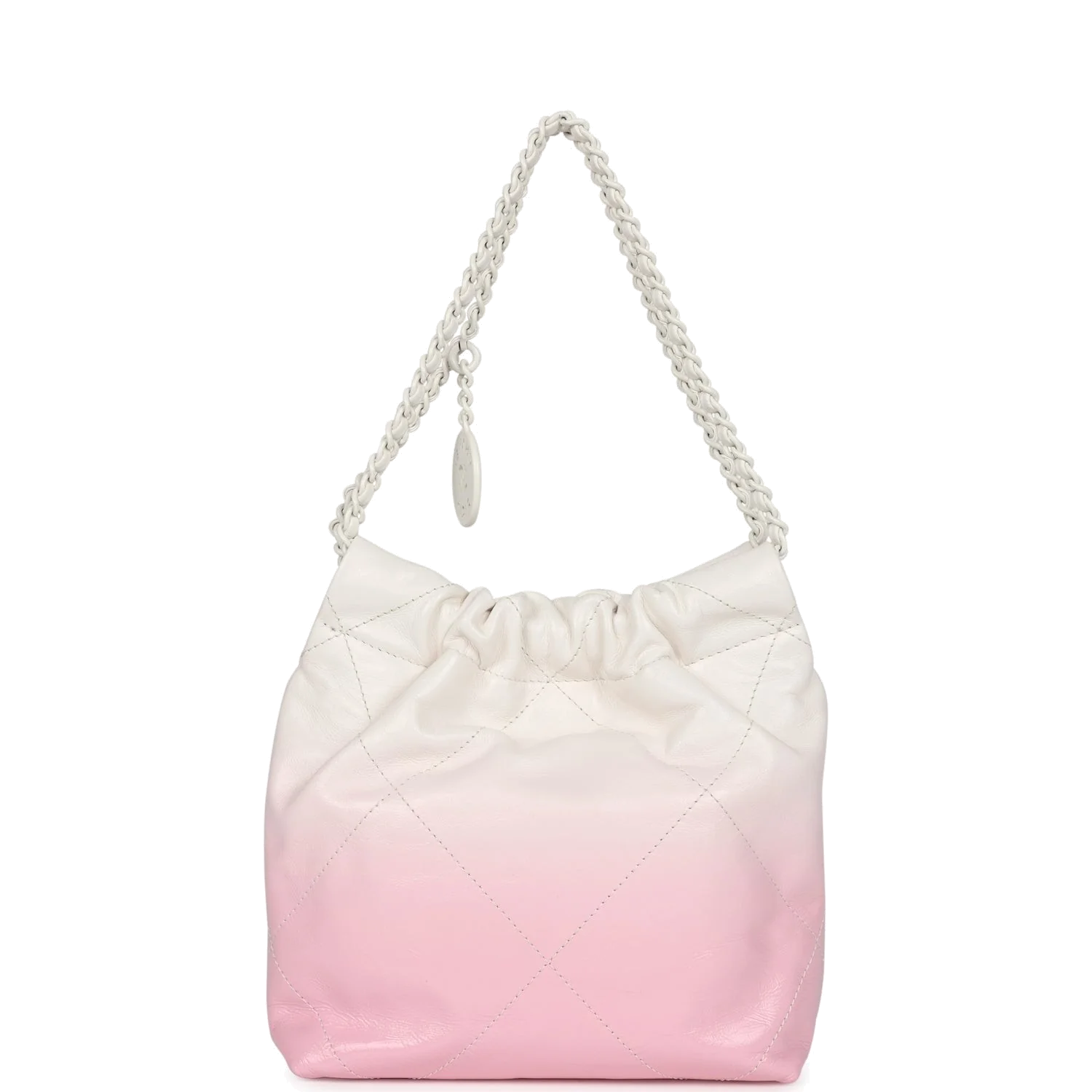 Chanel Mini 22 Bag Pink and White Ombre Calfskin — фото 5