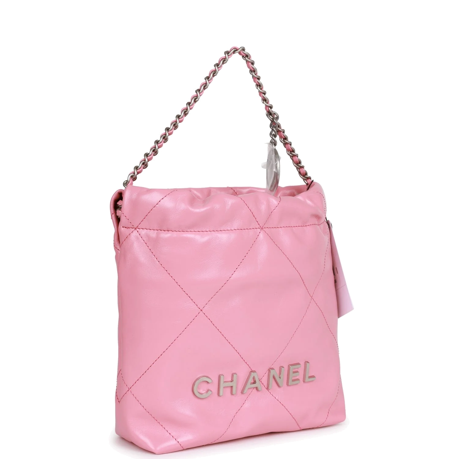 Chanel Mini 22 Bag Pink Calfskin — фото 3