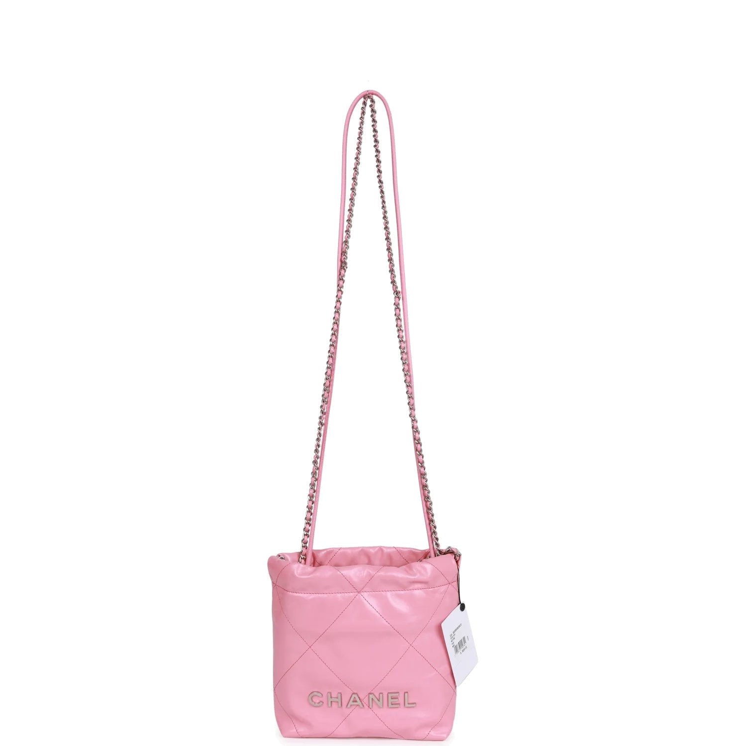 Chanel Mini 22 Bag Pink Calfskin — фото 7