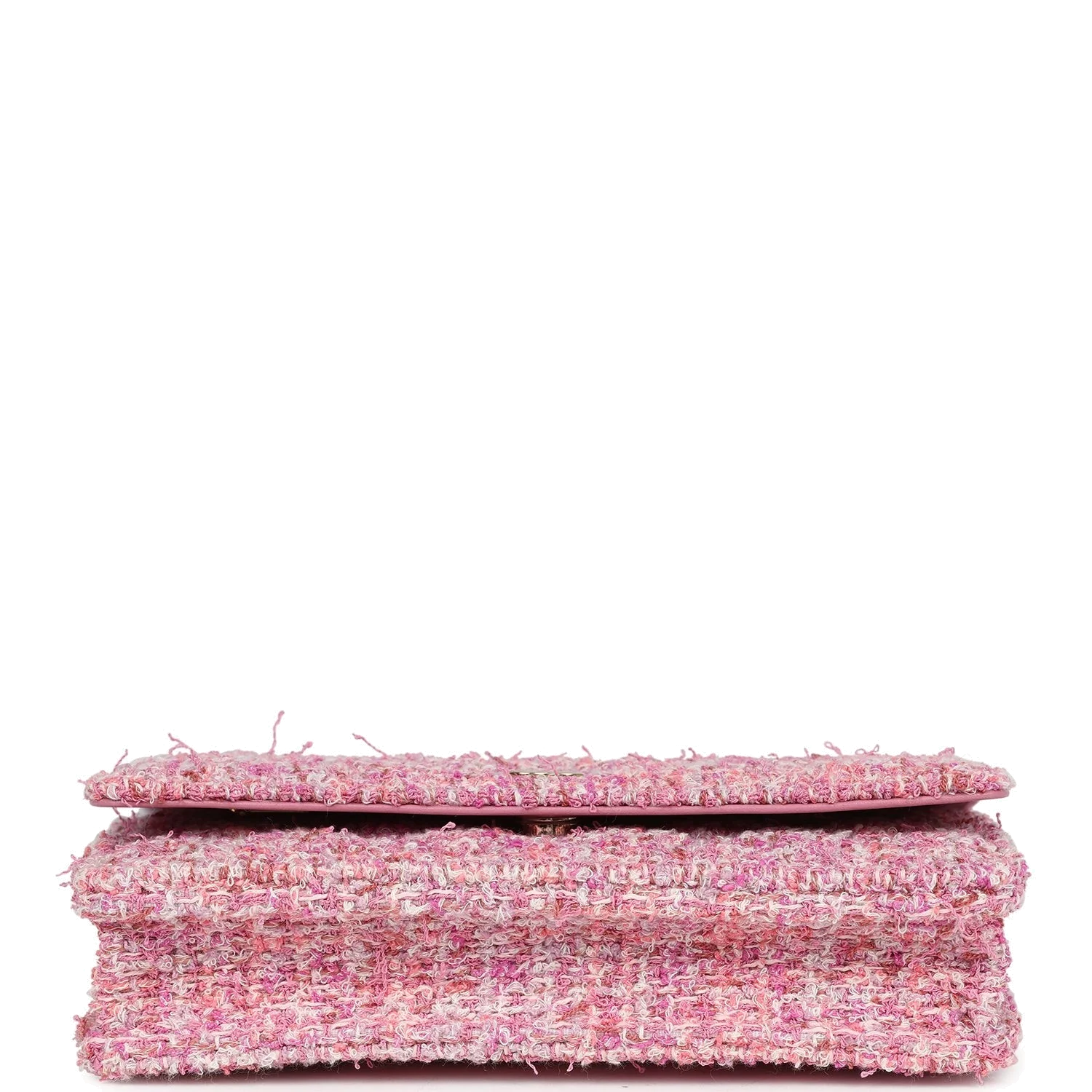 Chanel Classic Wallet On Chain WOC Pink Multicolored Tweed — фото 7