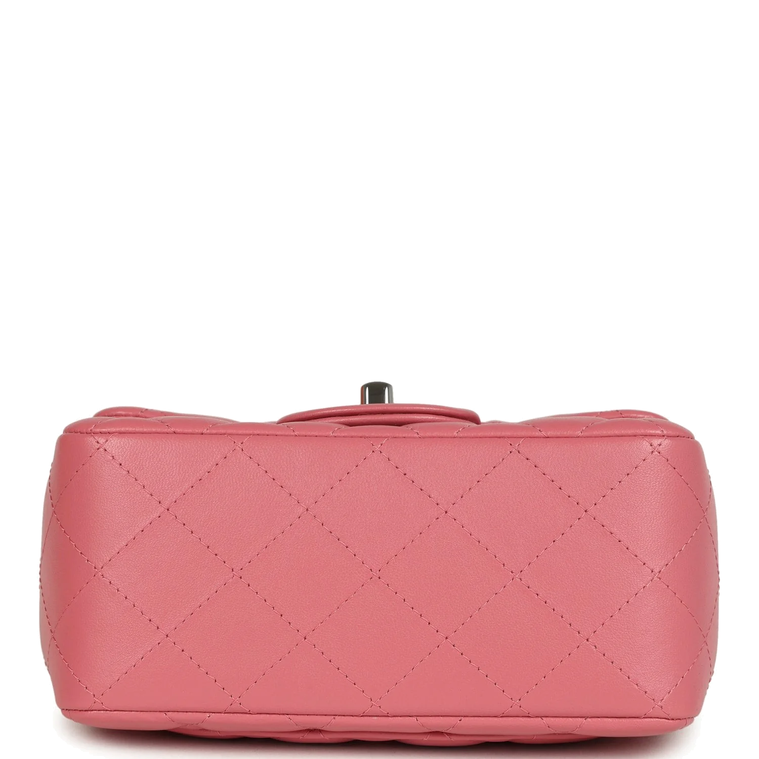 Chanel Mini Classic Square Flap Bag Pink Lambskin — фото 7